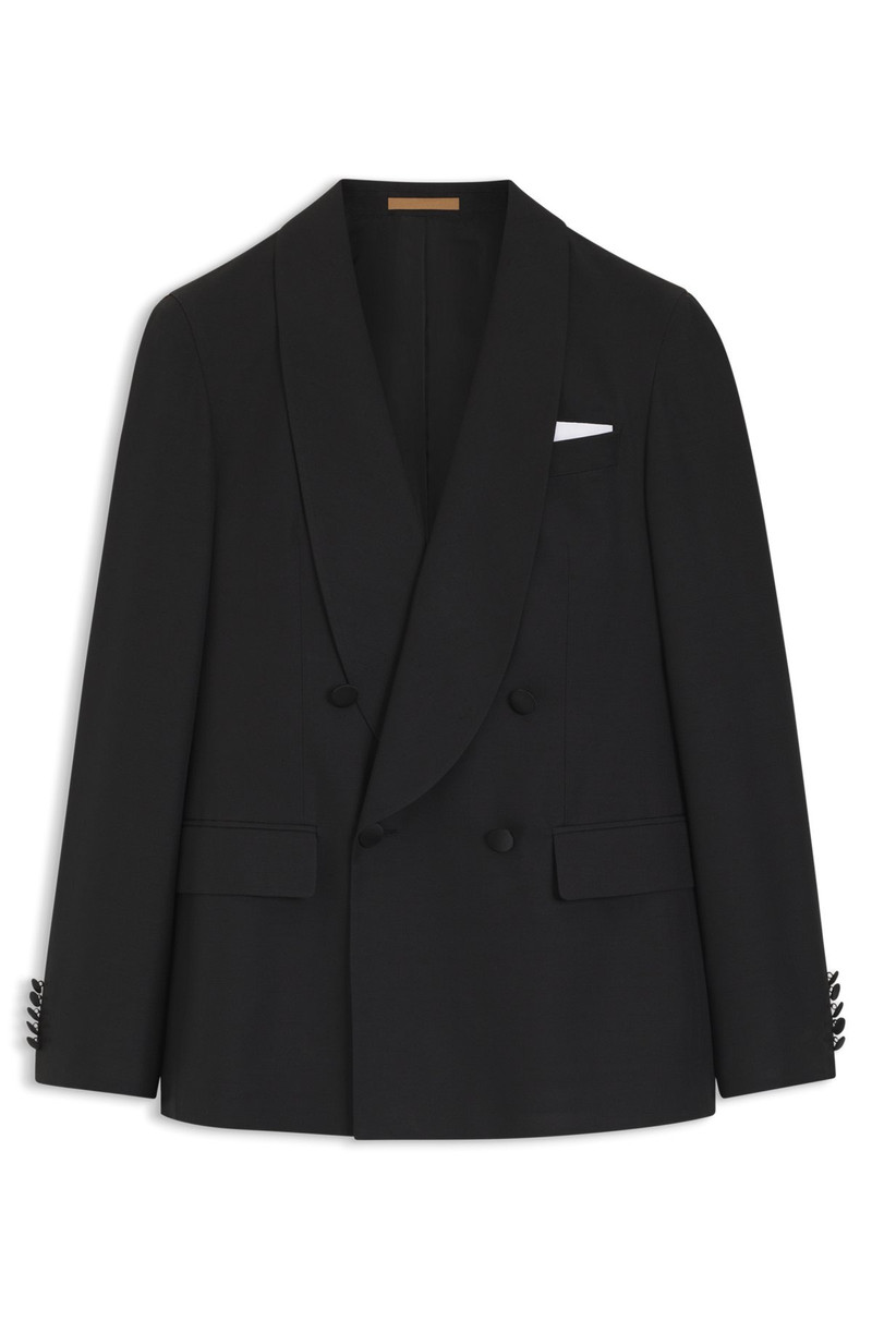 DOUBLE-BREASTED TUXEDO JACKET IN SILK 1