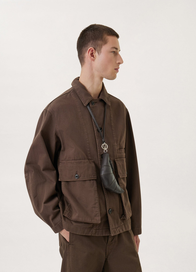 CROISSANT COIN PURSE NECKLACE
GRAINED LEATHER 3