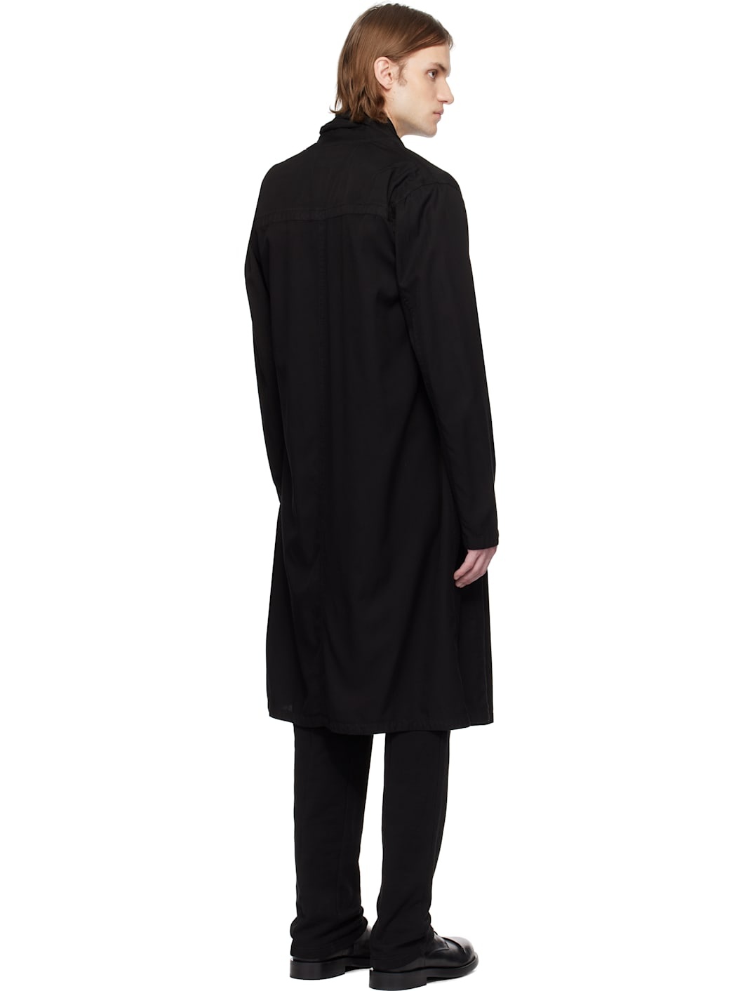 Black Robe Shirt Cardigan - 3