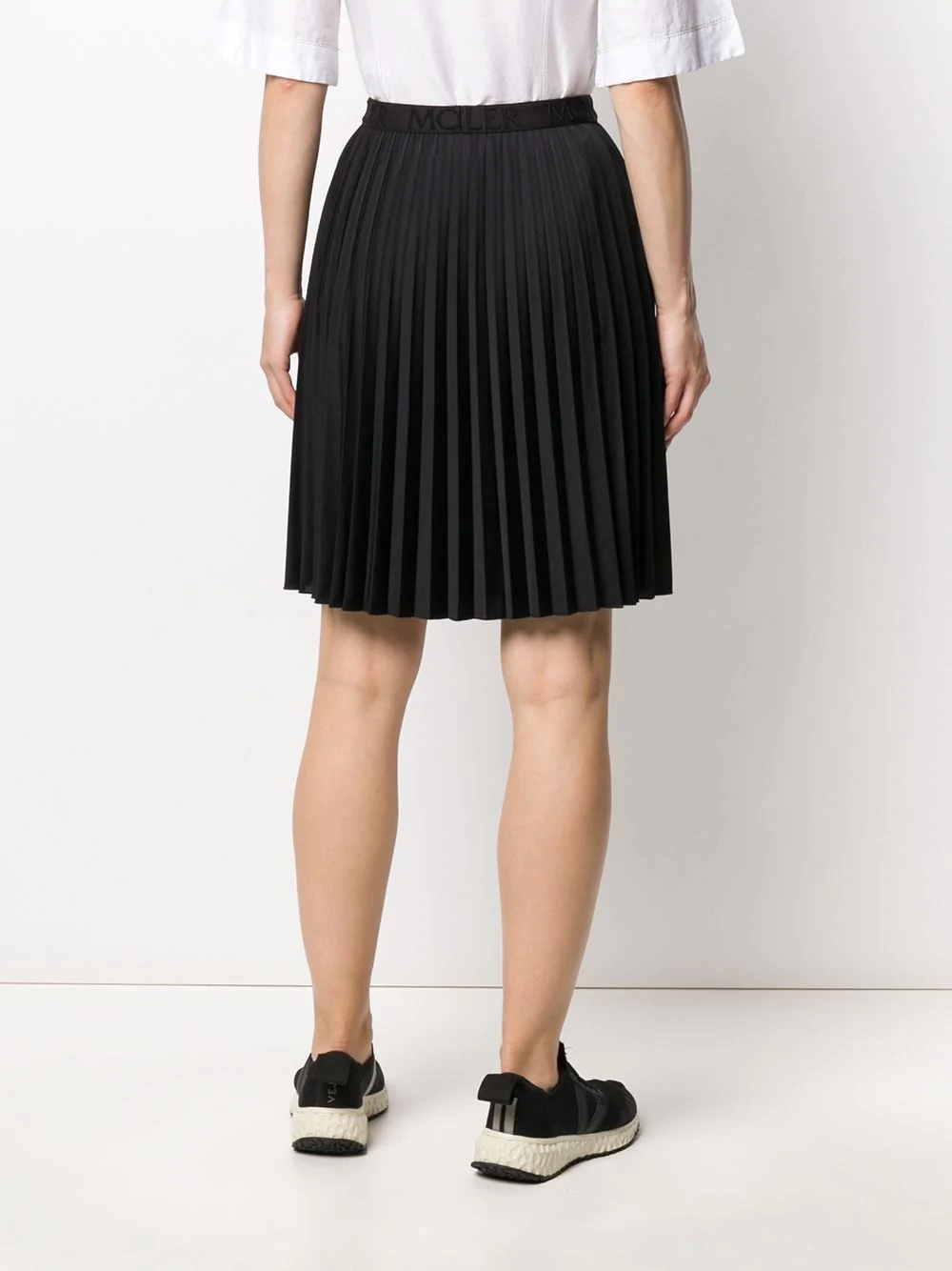 pleated mid-length skirt - 4