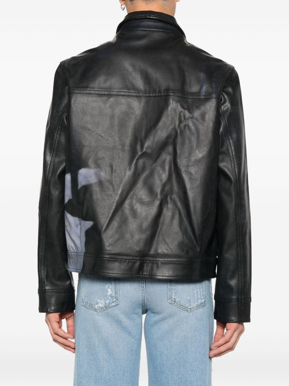 graphic-print jacket - 4