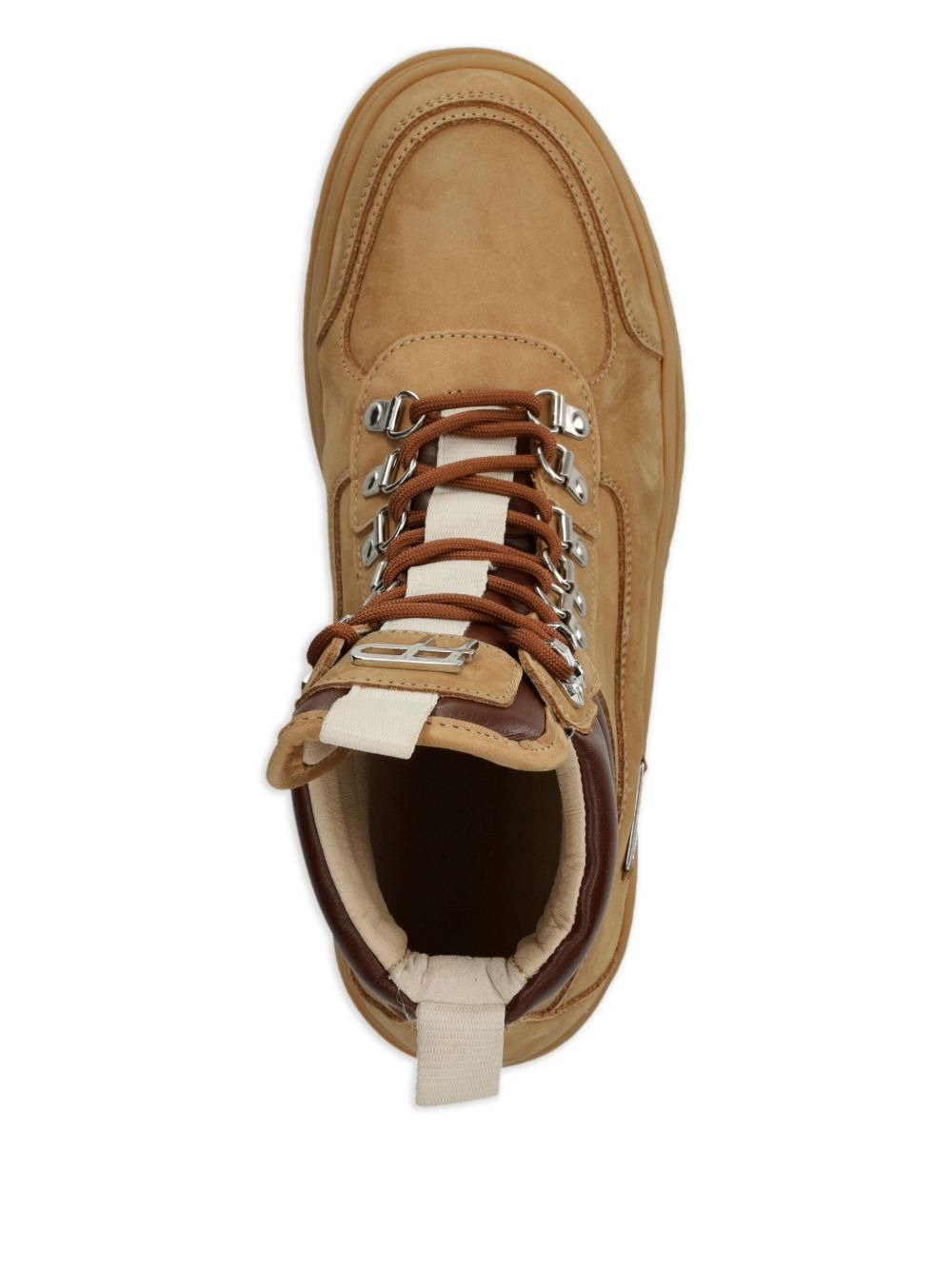 lace-up combat boots - 4