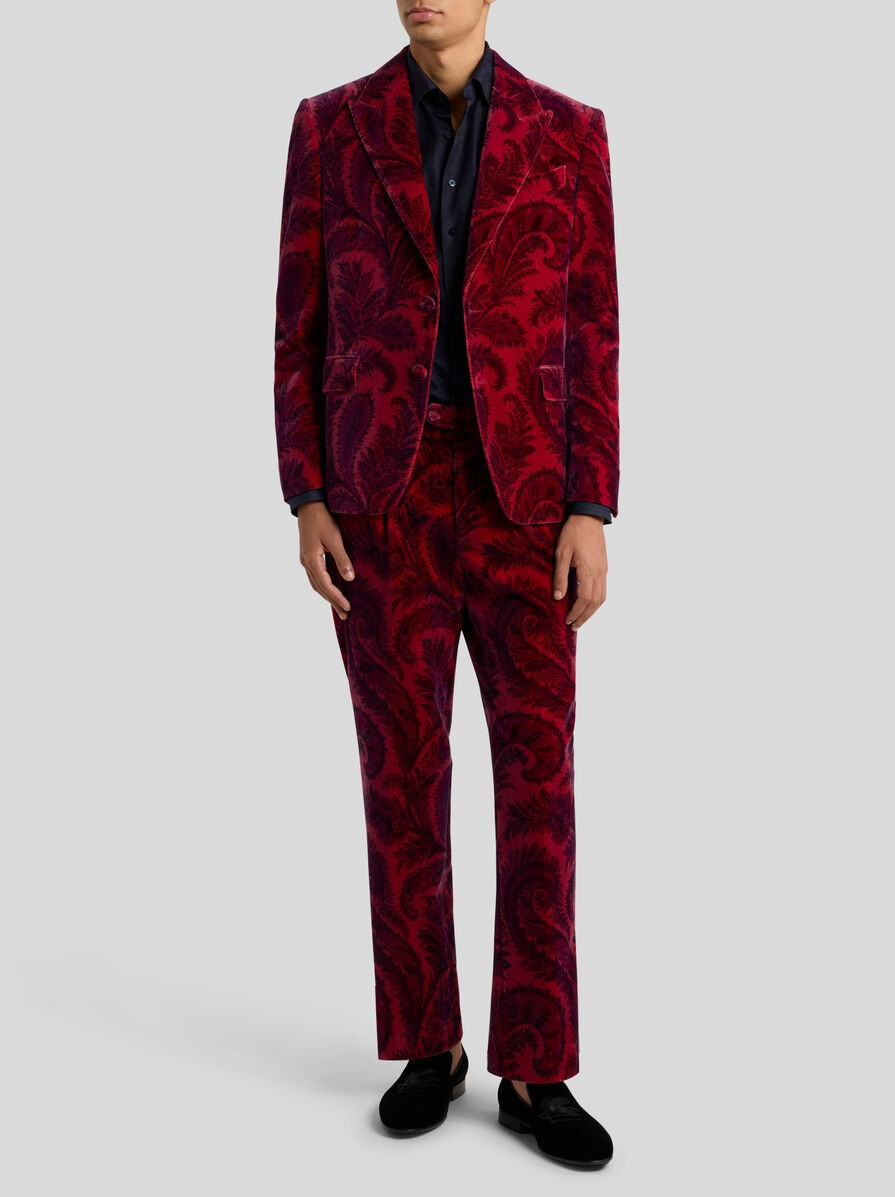 VELVET TROUSERS WITH PRINT - 4