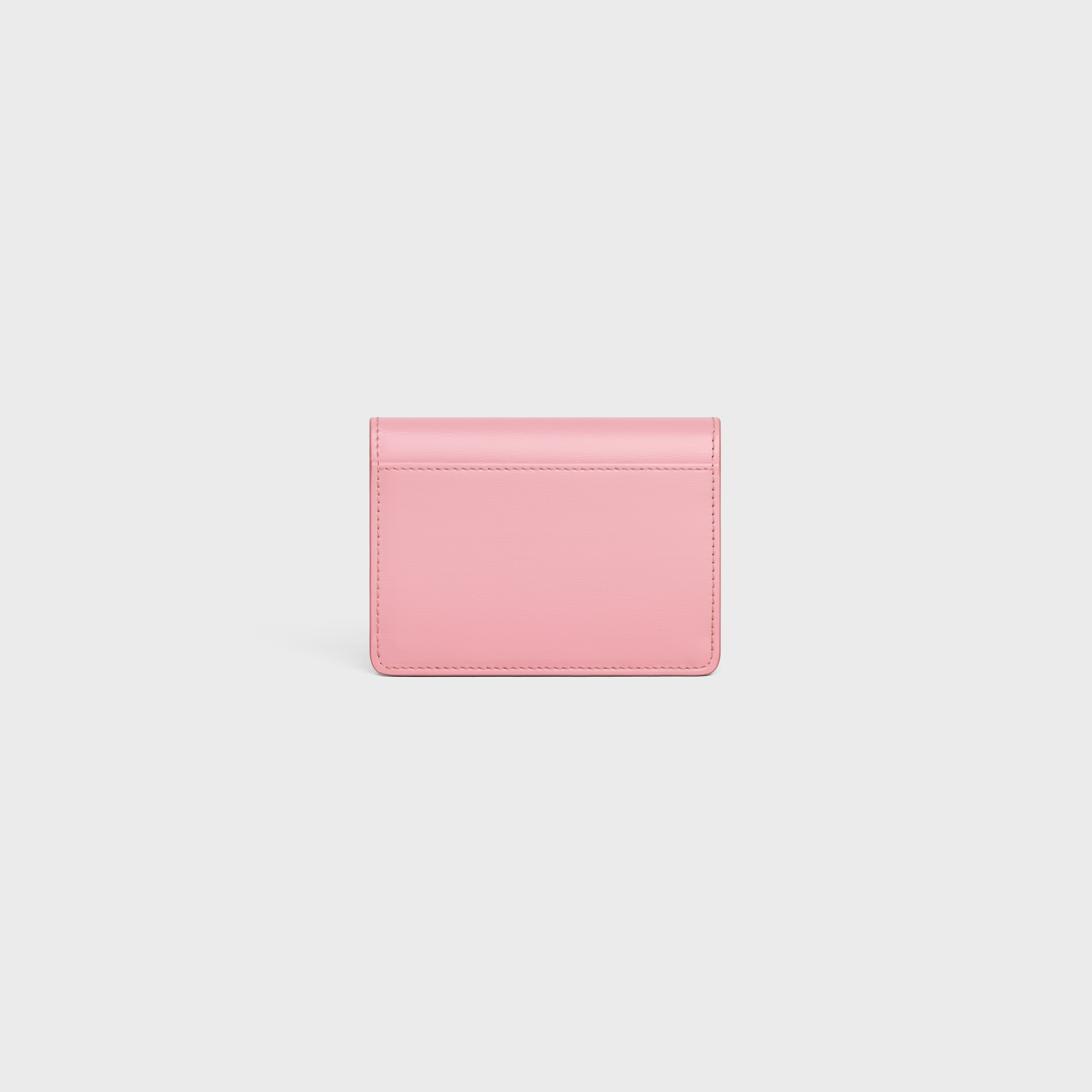 CARD HOLDER WITH FLAP TRIOMPHE in Shiny calfskin - 3
