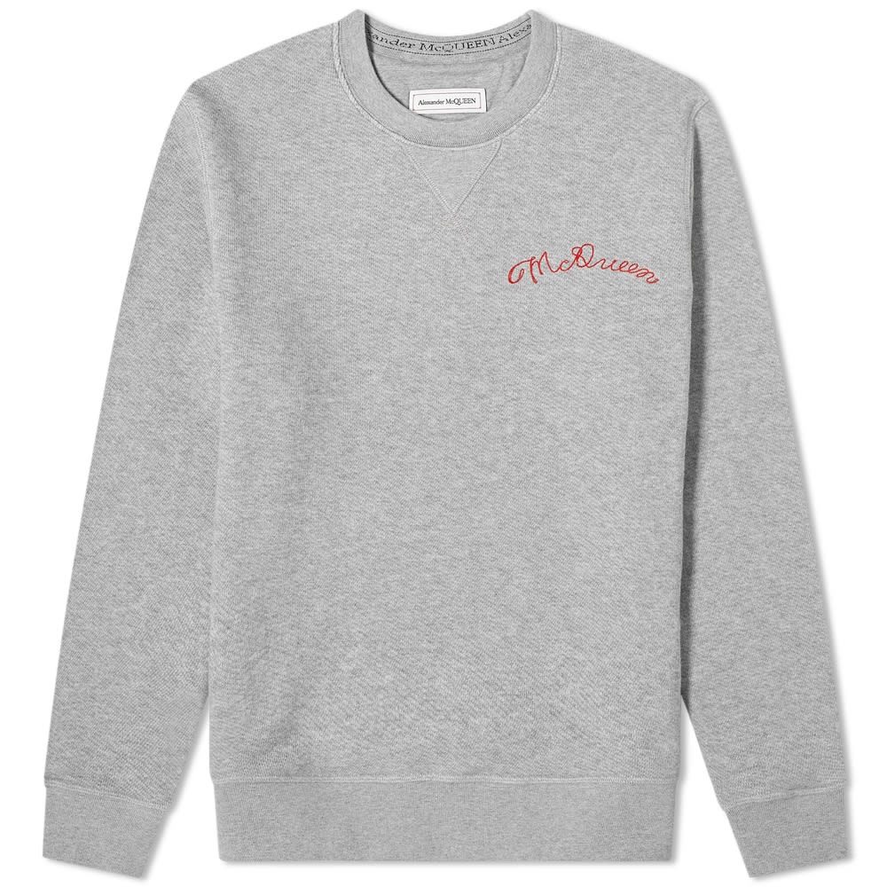 Alexander McQueen Embroidered Logo Crew Sweat - 1