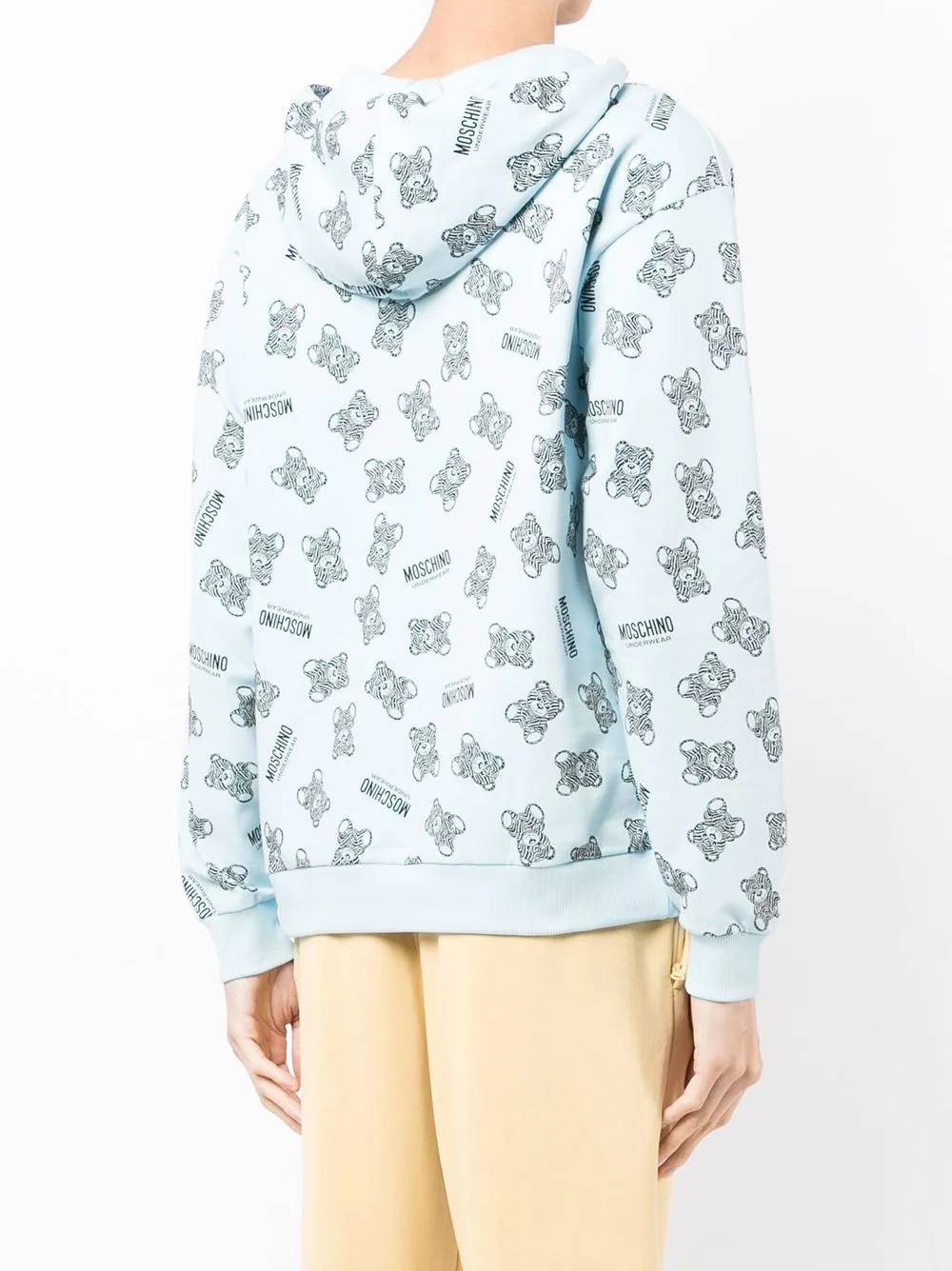 Teddy bear-print hoodie - 4