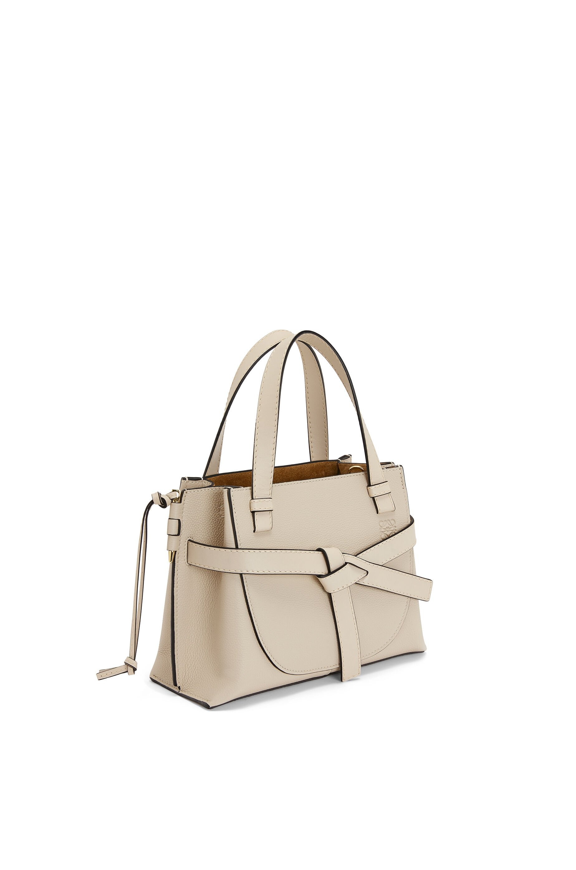 Mini Gate Top Handle bag in soft grained calfskin - 2