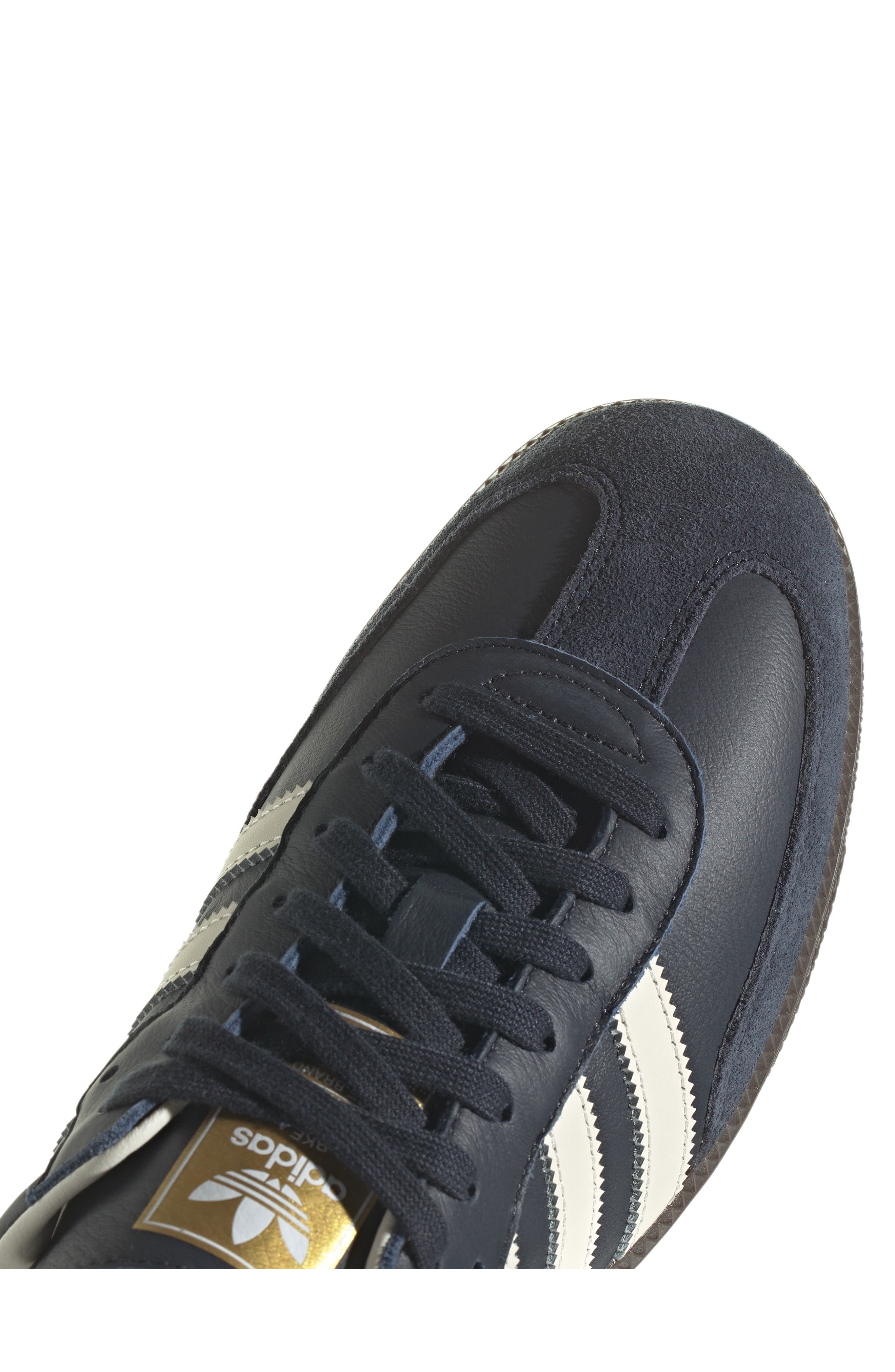 adidas Samba OG Sneaker in Navy/Cream White/Gum5 at Nordstrom - 9