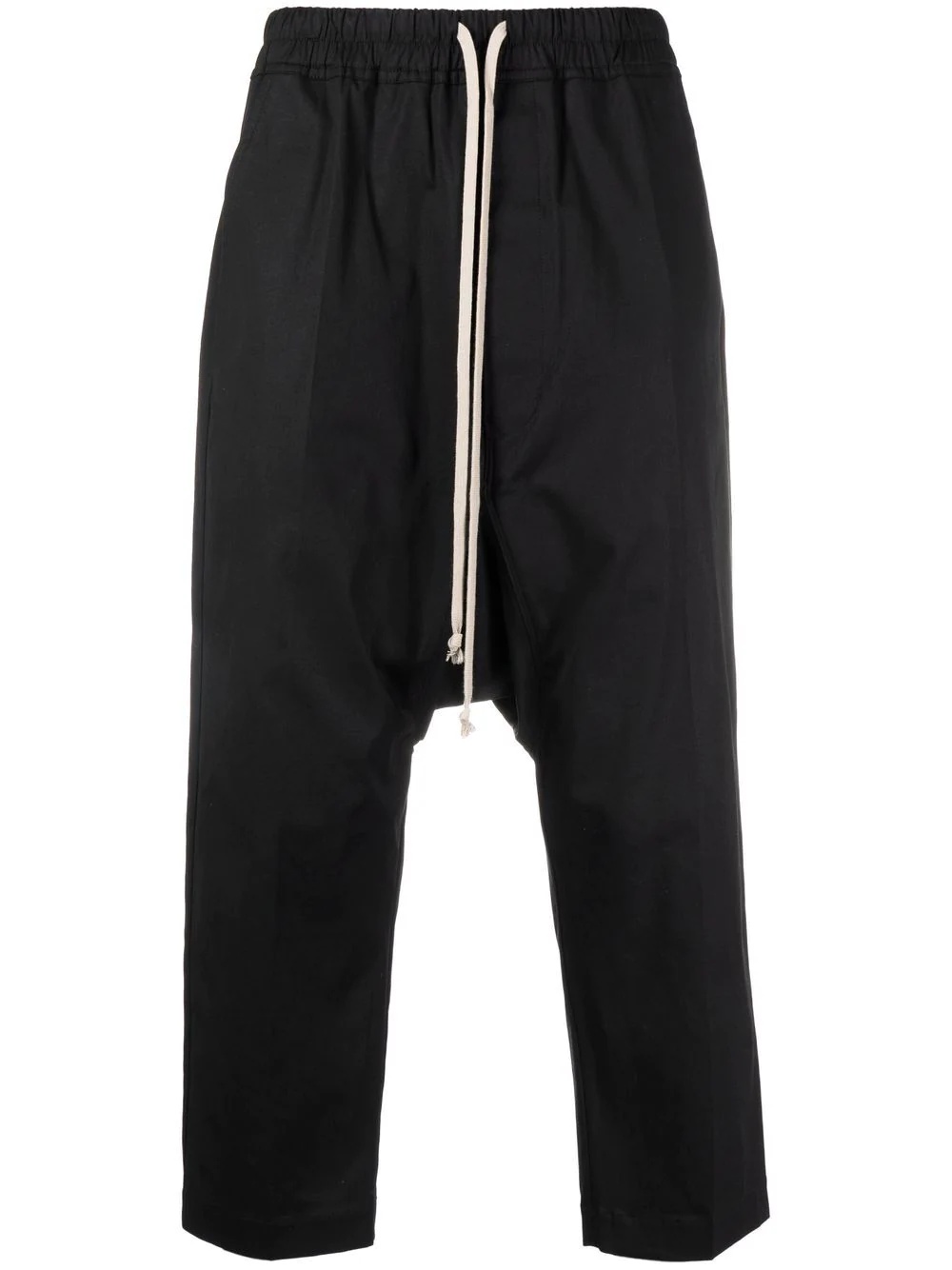 drawstring drop-crotch trousers - 1