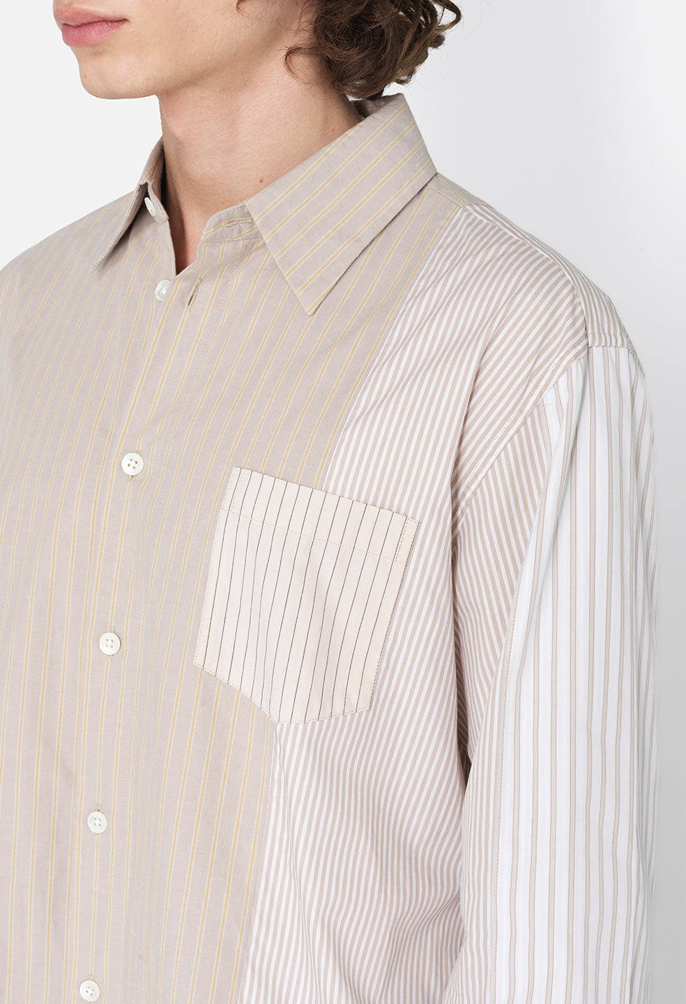 PANELED BUTTON UP - 2