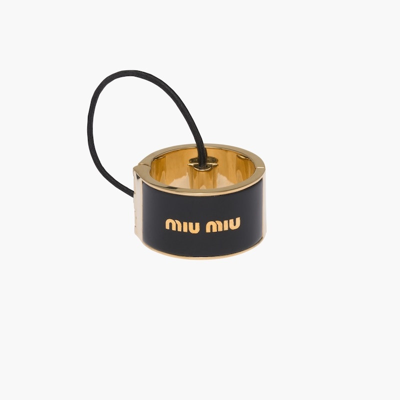 Miu Miu Enameled metal hair clip outlook