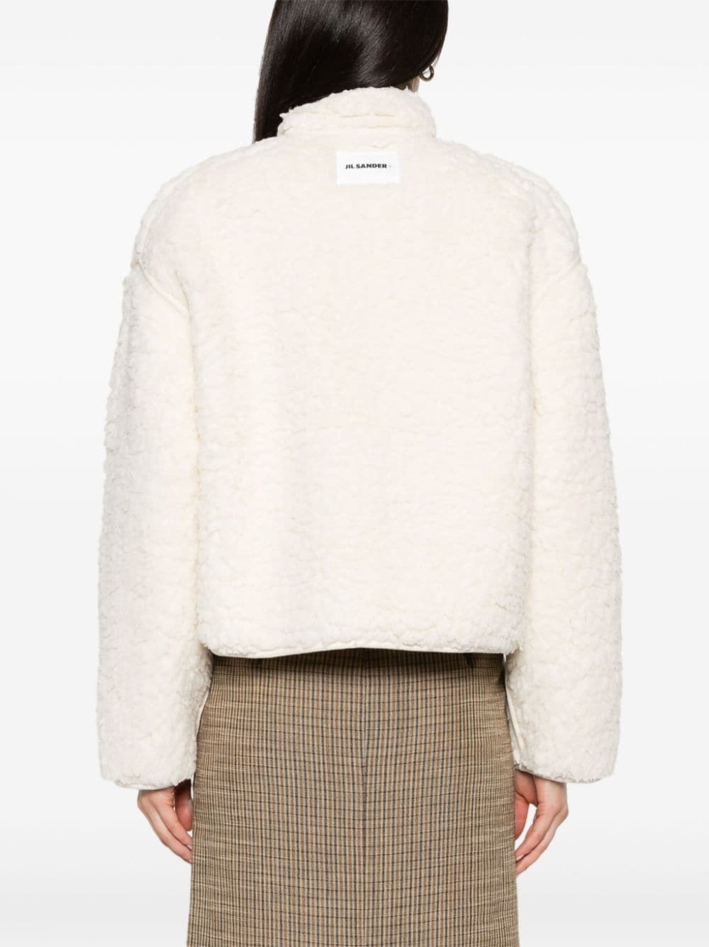 + zip-up teddy jacket - 4