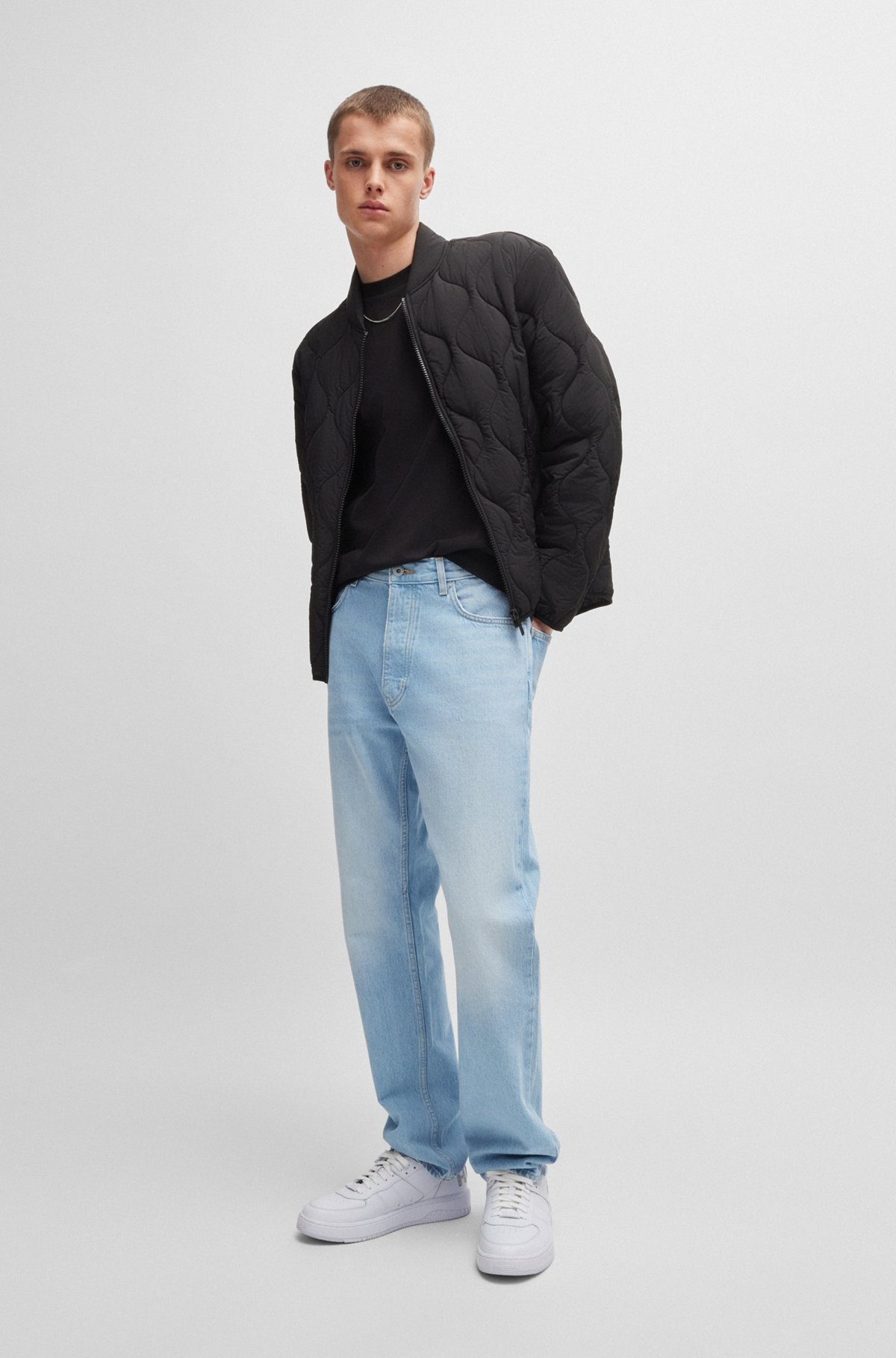 REGULAR-FIT JEANS IN PURE-COTTON DENIM - 3