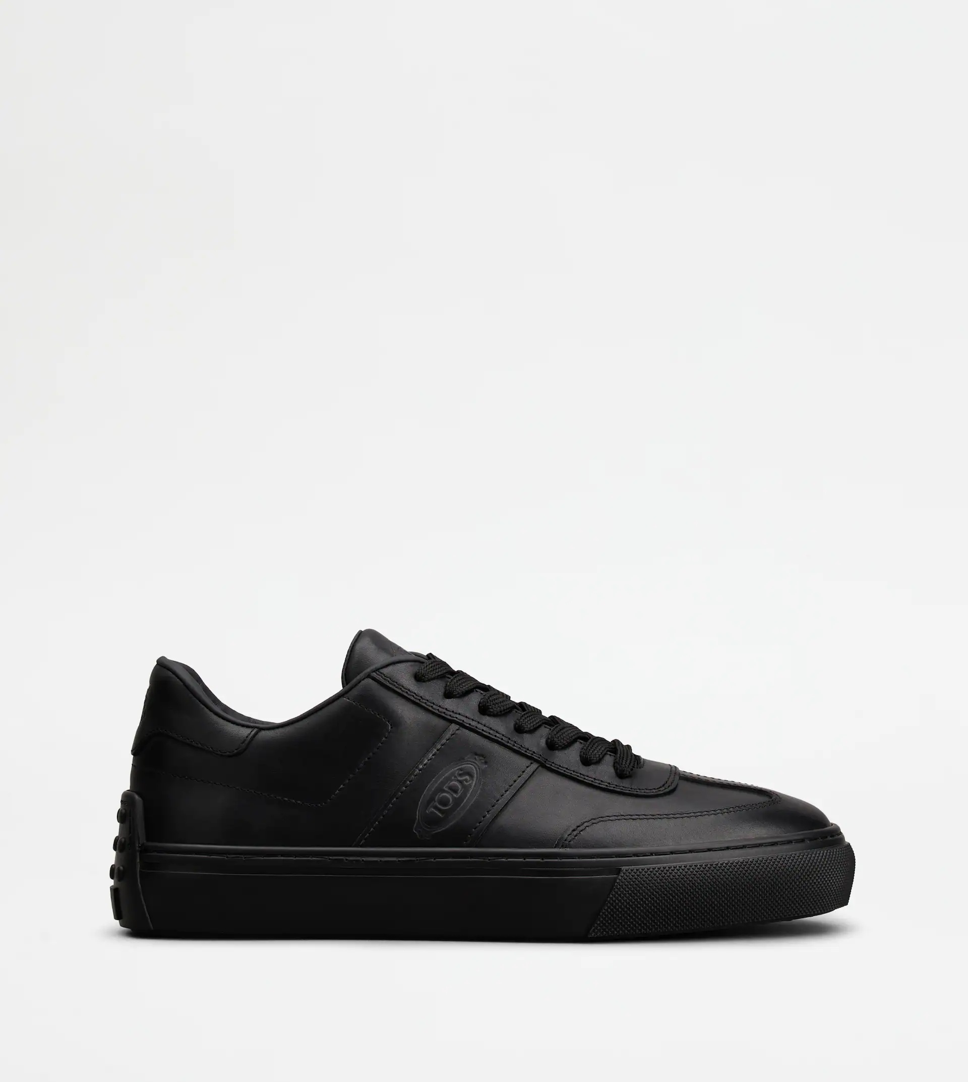 TOD'S SNEAKERS IN LEATHER - BLACK - 1