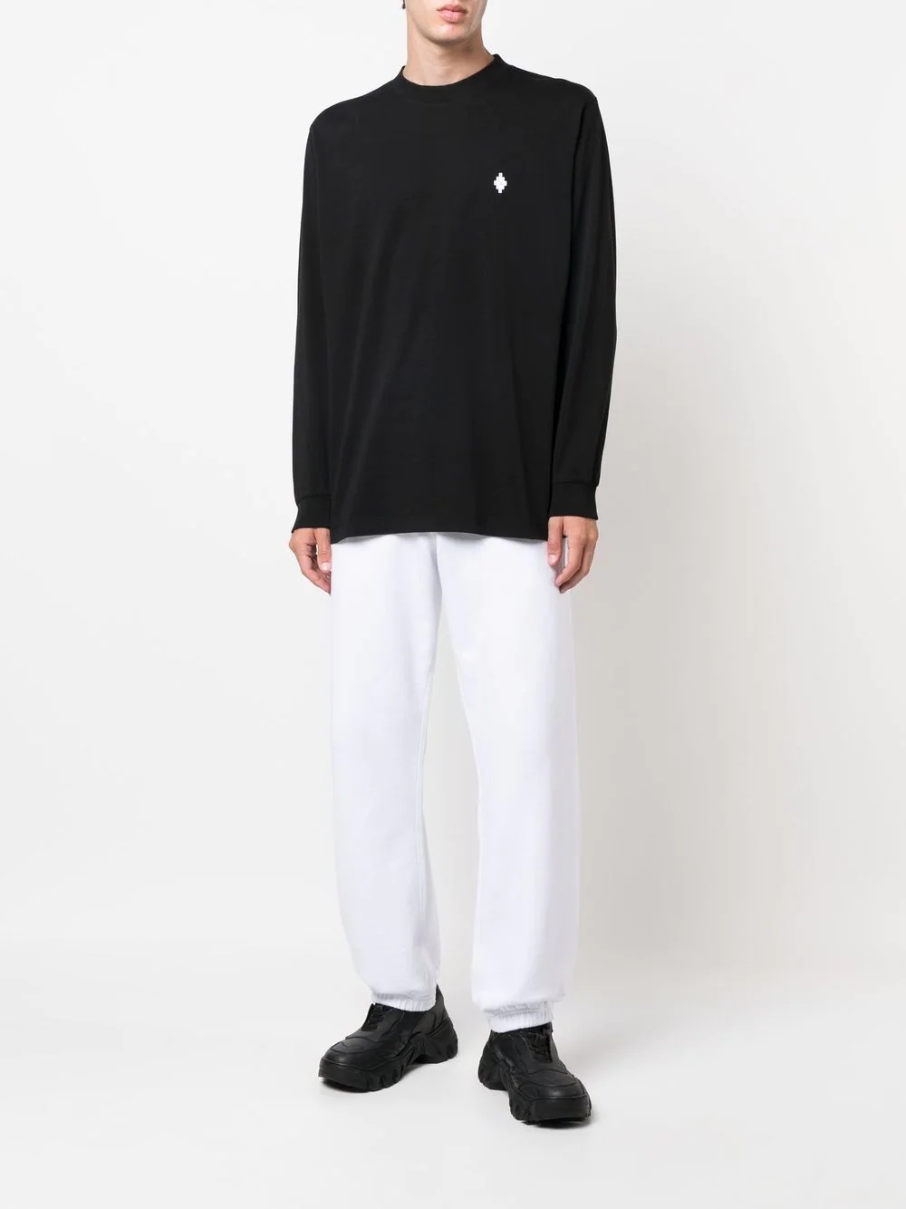 logo-embroidered long-sleeve T-shirt - 2