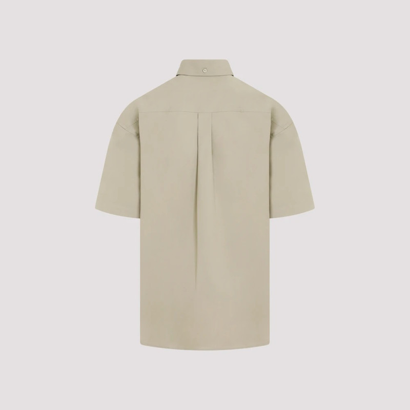 Burberry GREEN COTTON SHIRT SHORT SLEEVE outlook