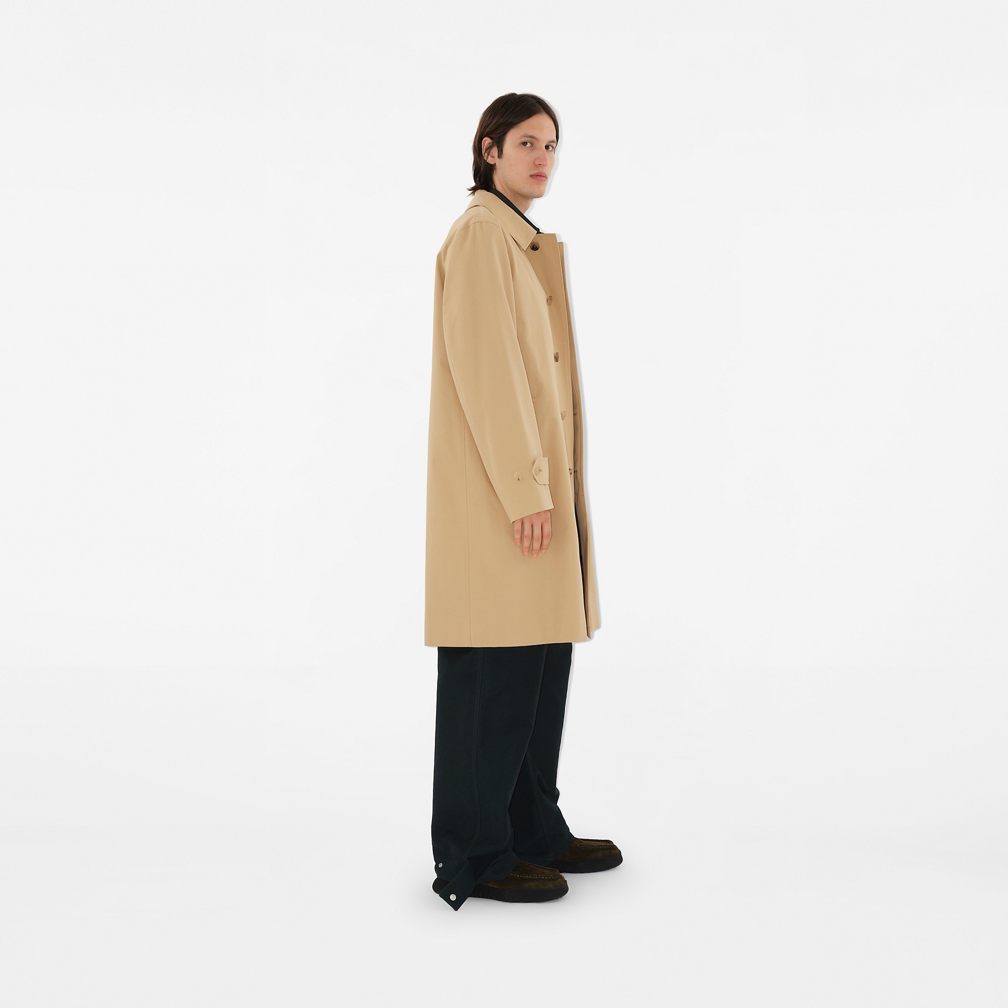 Long Gabardine Car Coat - 3