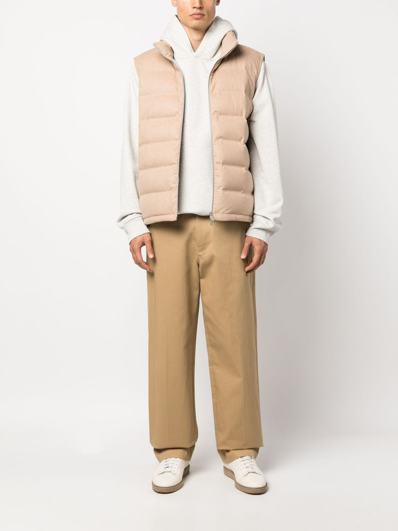 Brunello Cucinelli zip-up padded gilet outlook