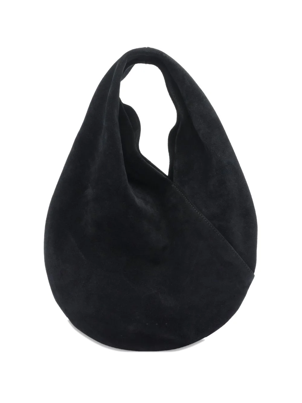 single-handle suede tote bag - 1