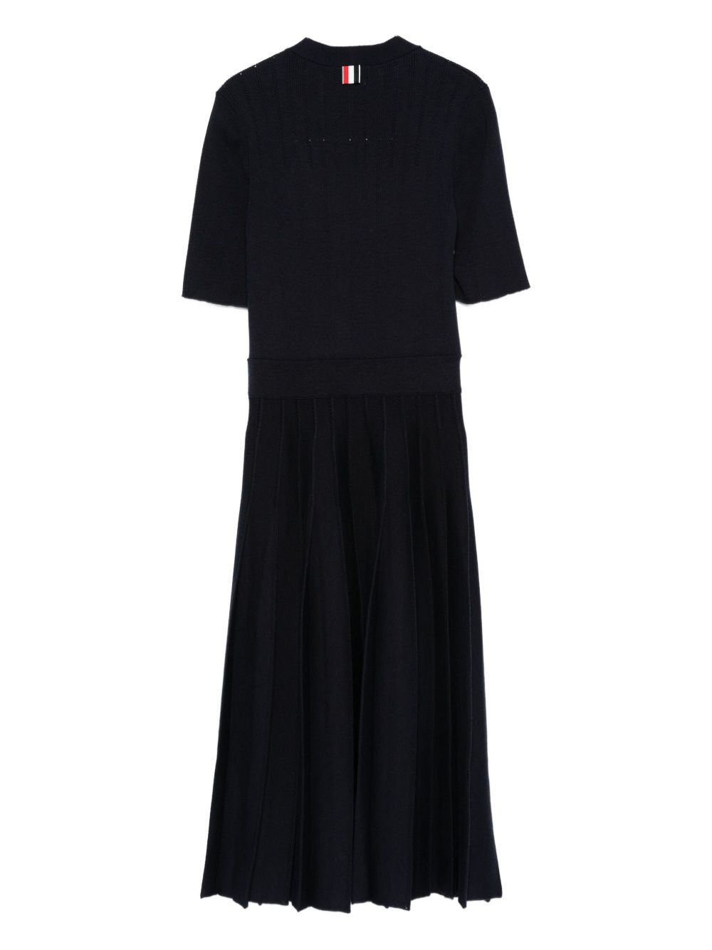 button-pleated maxi dress - 2