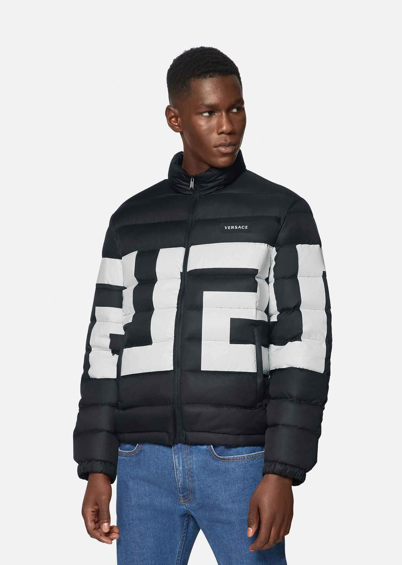 VERSACE Greca Puffer Jacket outlook