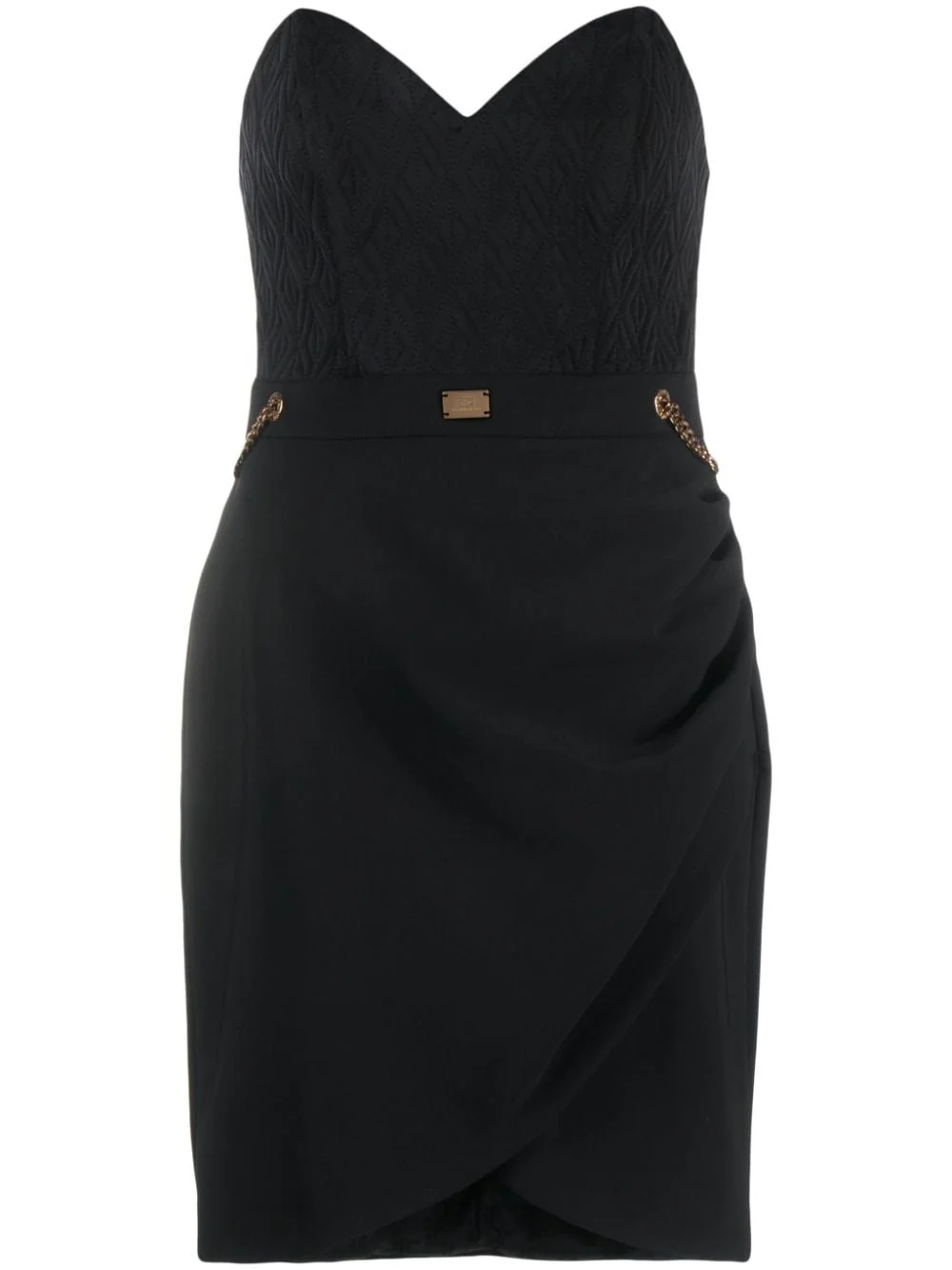 sweetheart-neckline minidress - 1