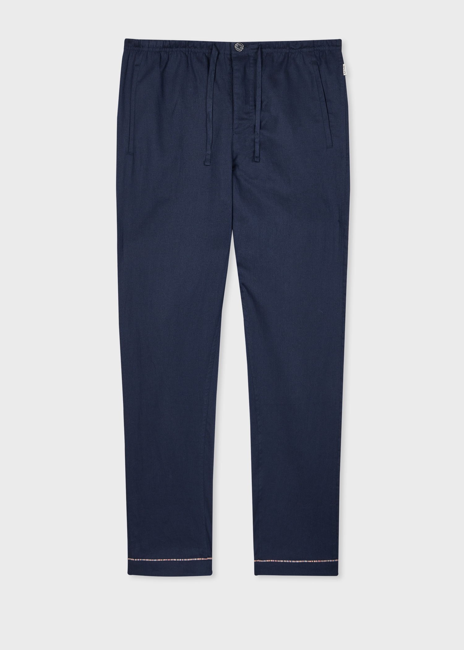 Navy 'Signature Stripe' Trim Pyjama Set - 2