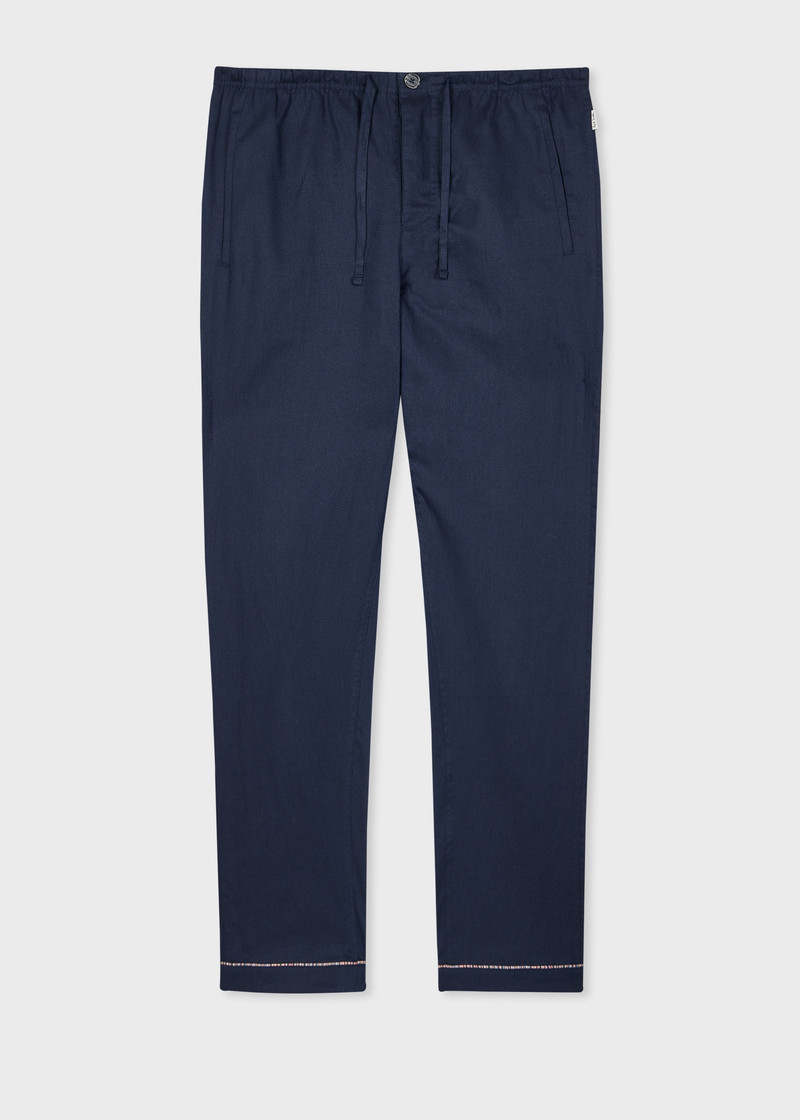Paul Smith Navy 'Signature Stripe' Trim Pyjama Set outlook