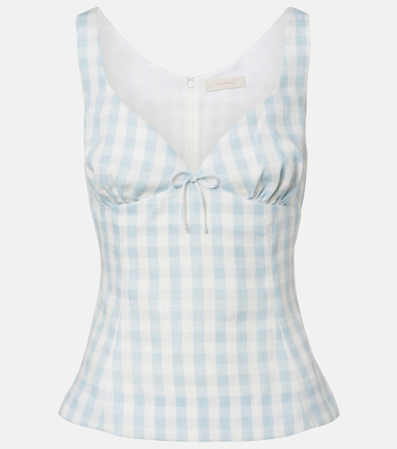 Martuba gingham linen top 1