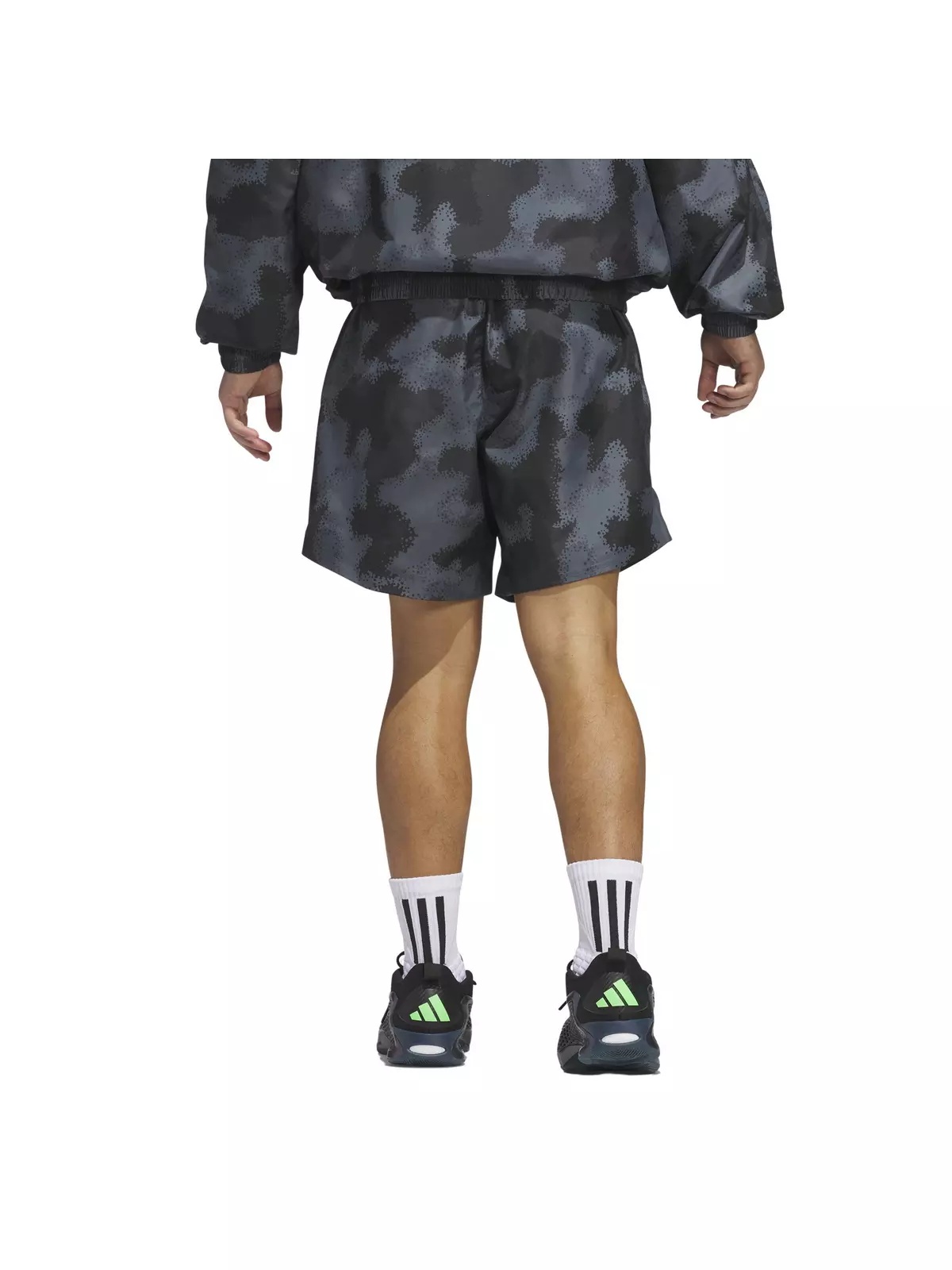 Men's Anthony Edwards Camo AOP Basketball Shorts -Grey - 2