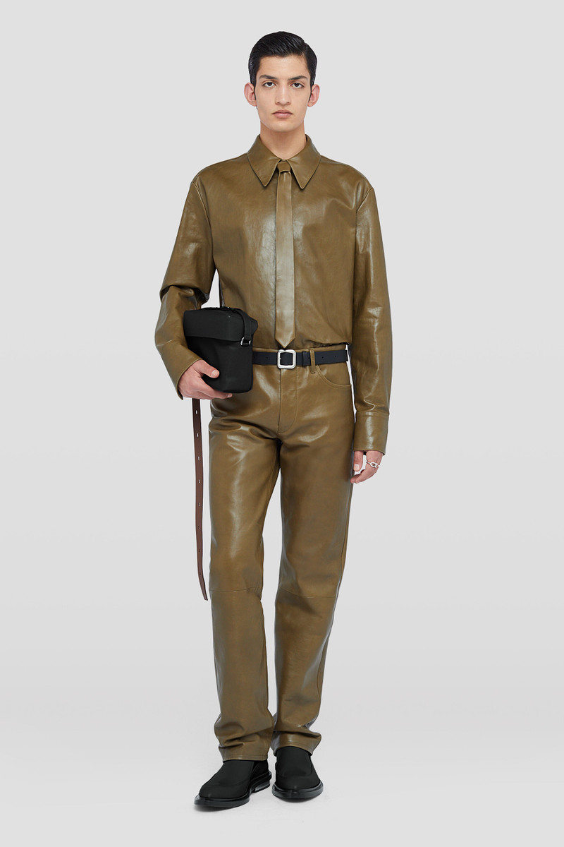 Jil Sander Leather Overshirt outlook
