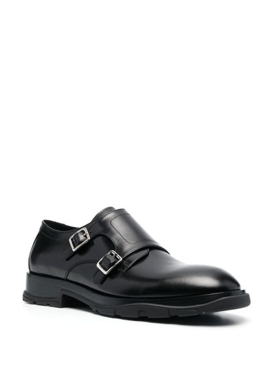 Alexander McQueen front-buckle-fastening monk shoes outlook