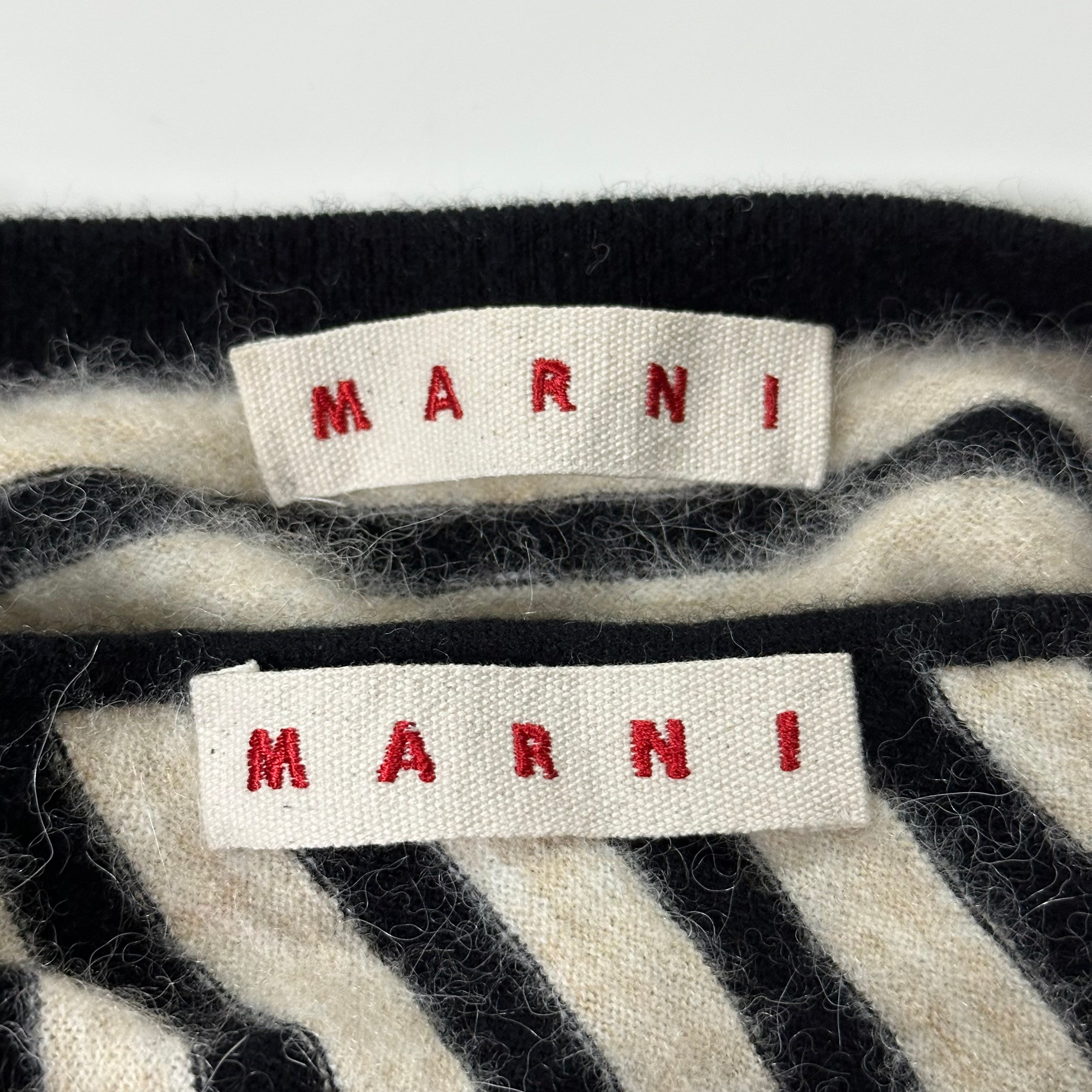 MARNI Striped Knit Midi Dress and Cropped Cardigan Set Up - 5