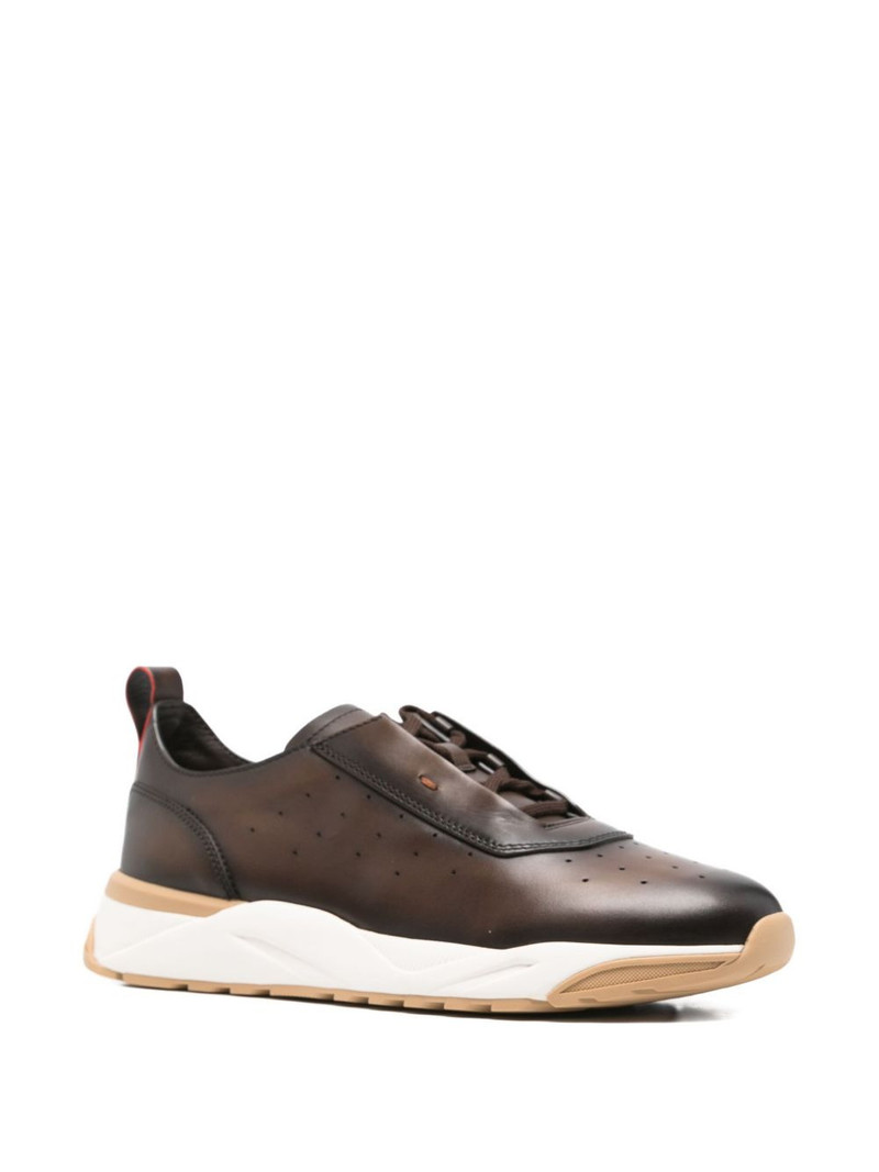 Santoni Innova leather sneakers outlook