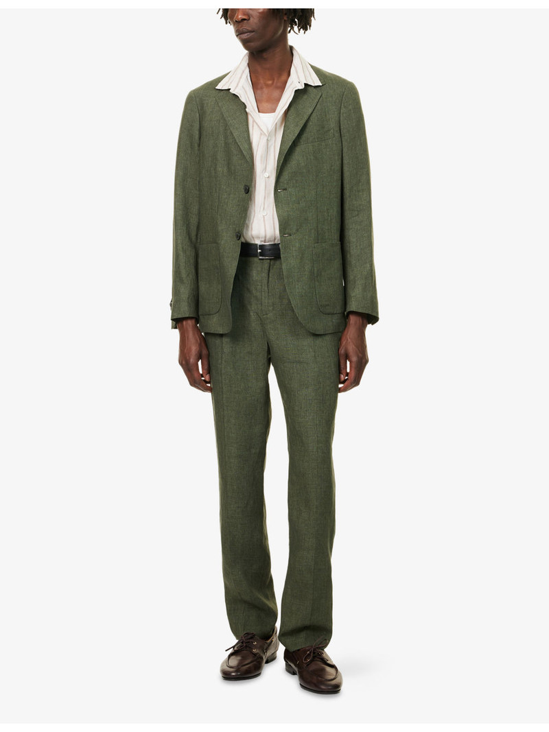 Sunspel Notched-Lapel Regular-Fit Linen Blazer outlook