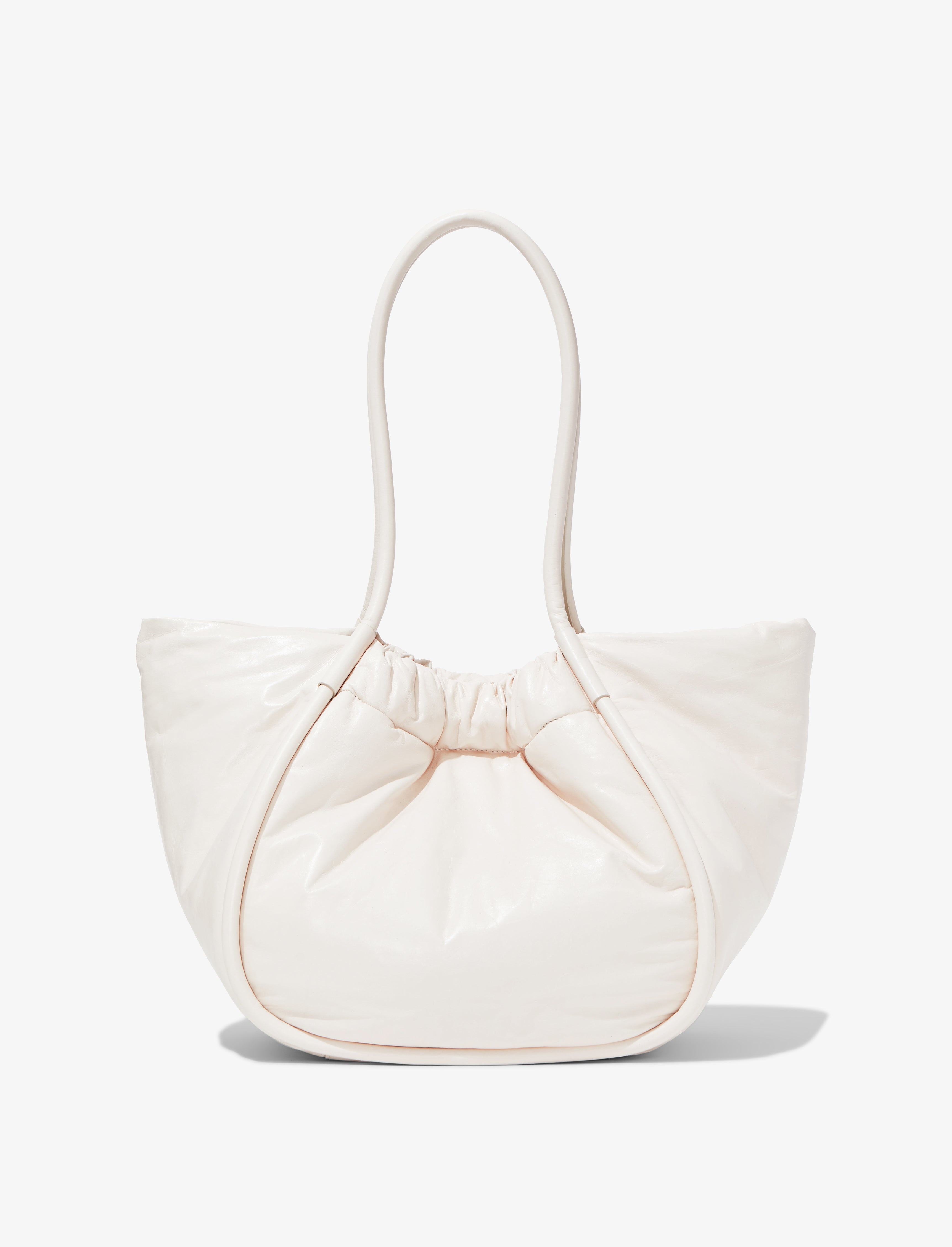 Large Ruched Tote in Puffy Nappa - 4