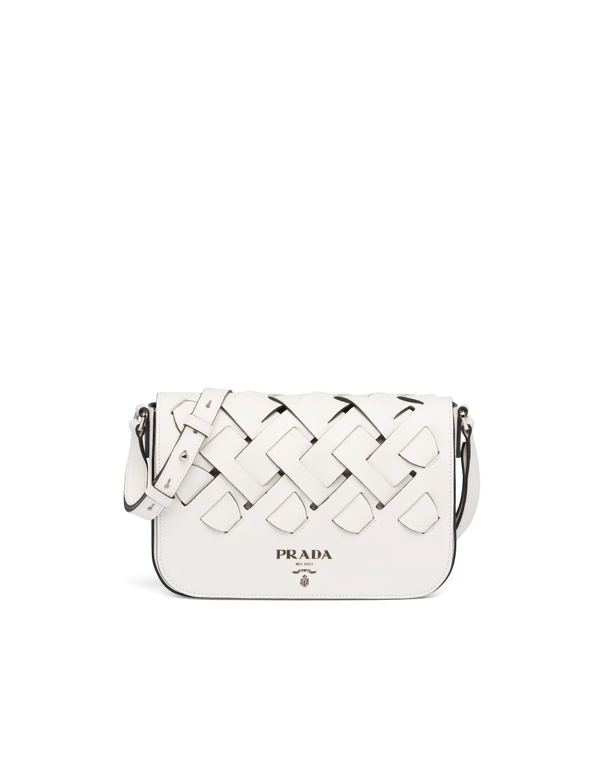 Leather Prada Tress Shoulder Bag - 1