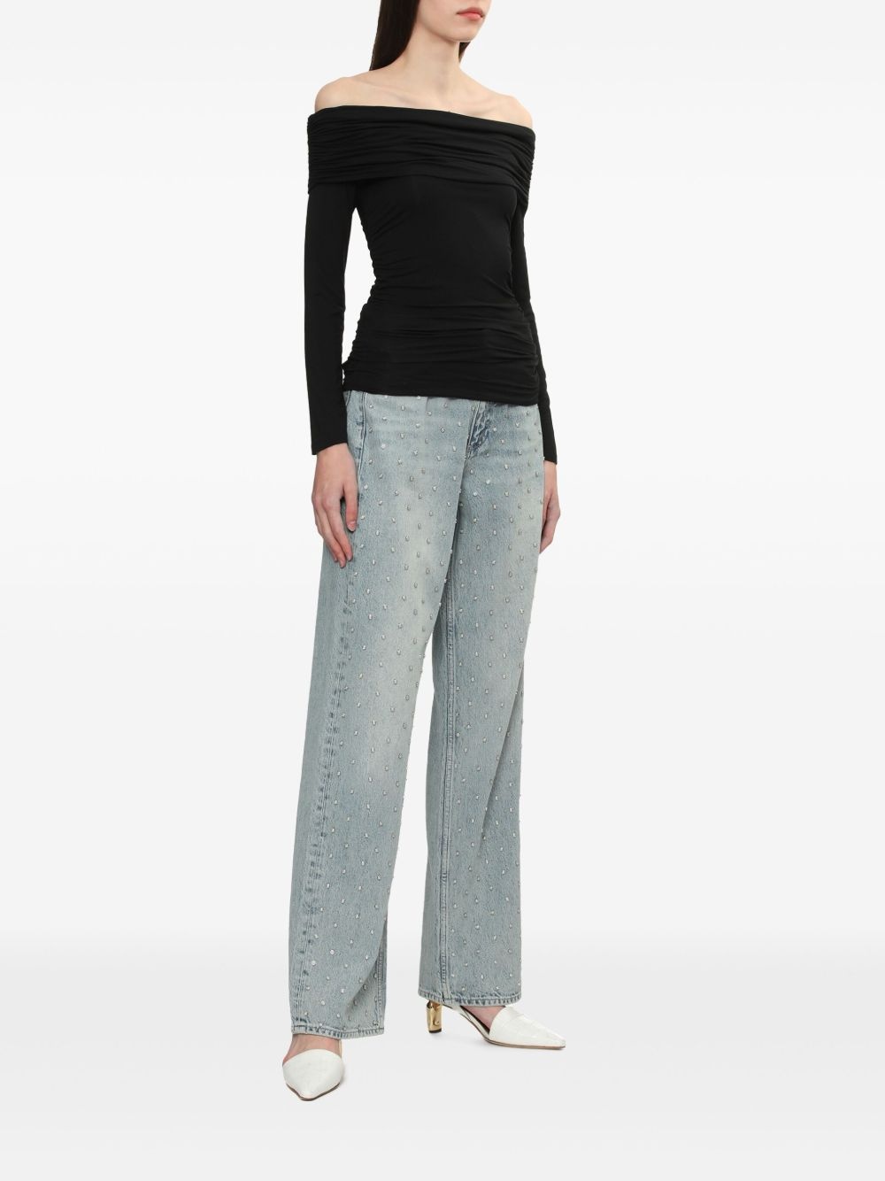 wide-leg jeans - 2