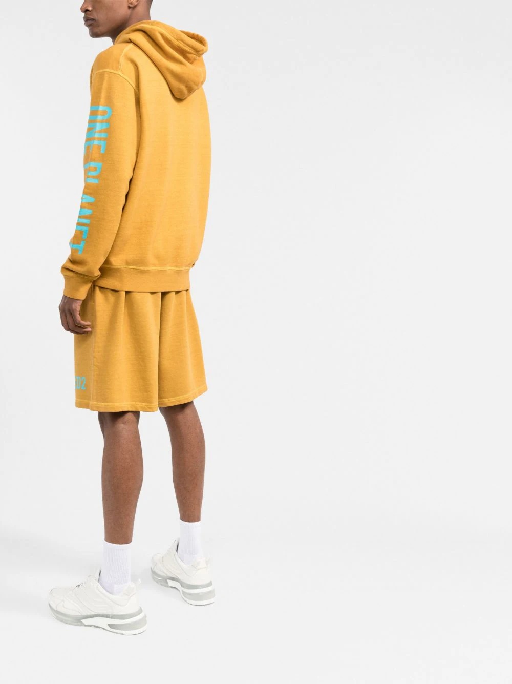 logo-print track shorts - 4