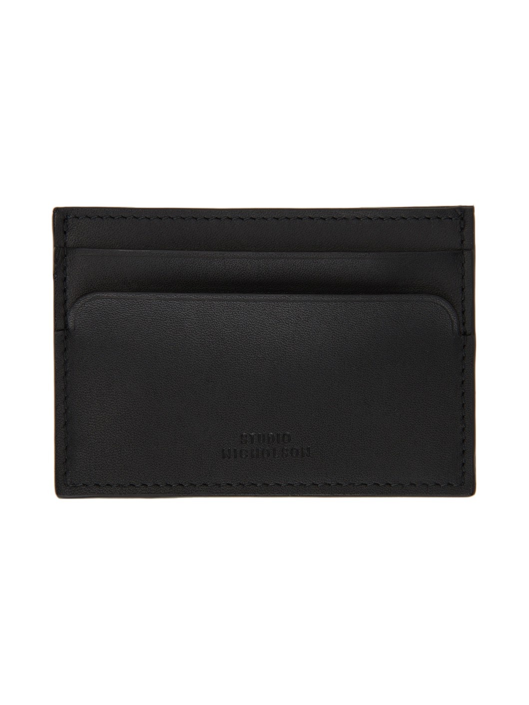 Black Leather Card Holder - 1