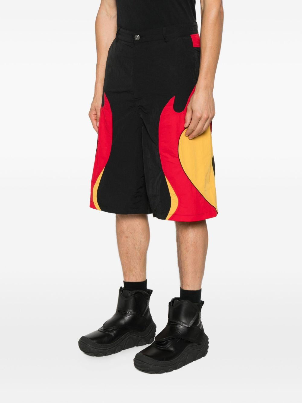 Rider flame-print shorts - 3