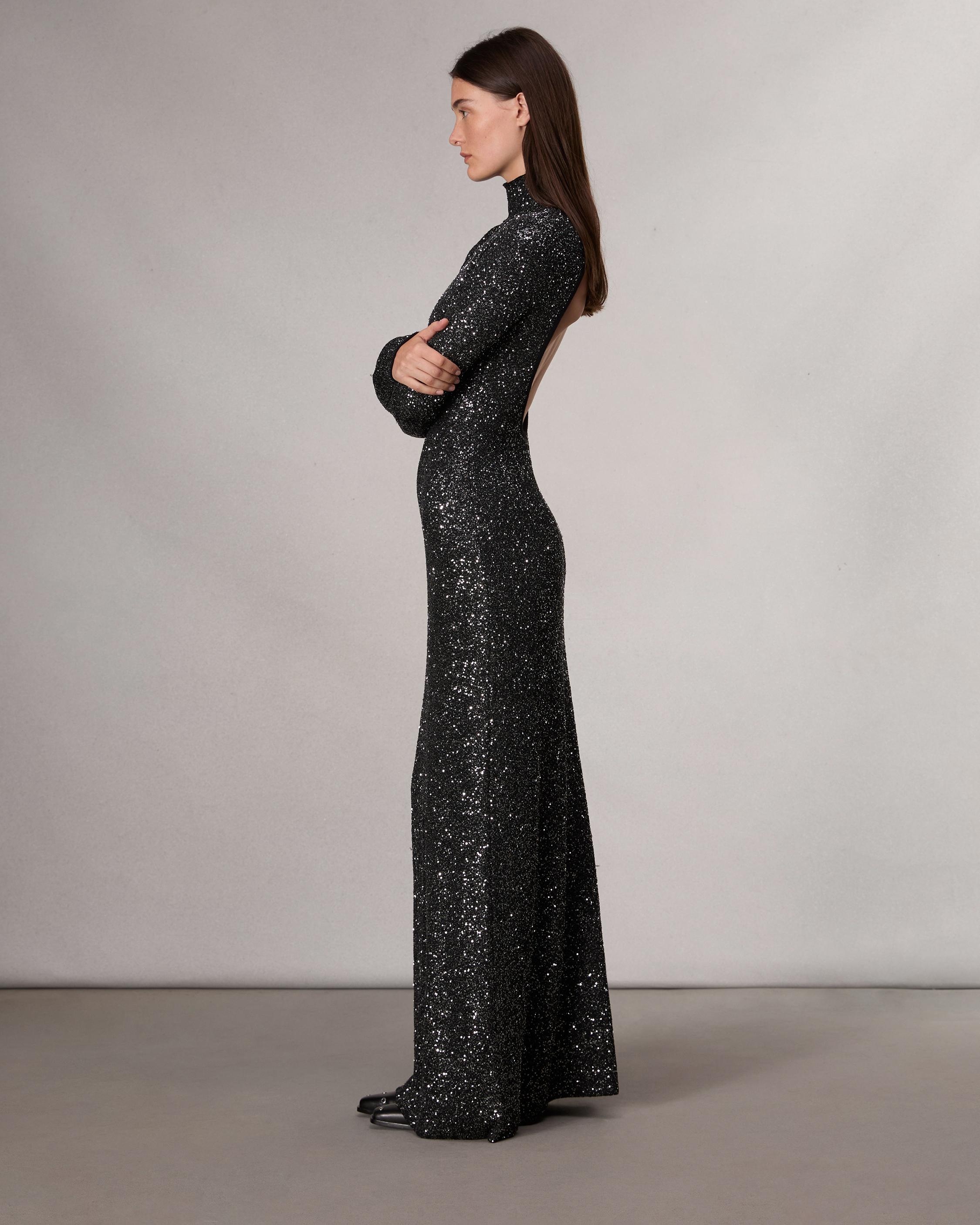 Danni Sequined Maxi Dress - 4