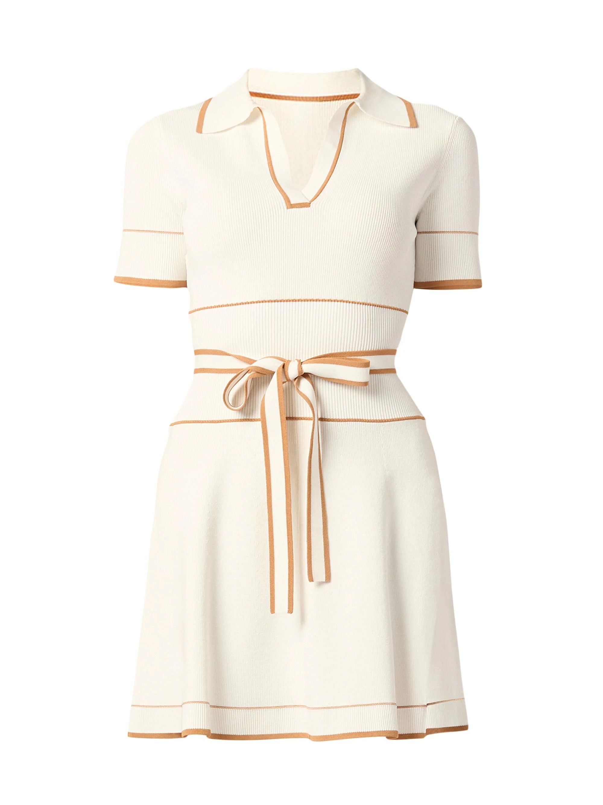 Women's Maggie Knit Minidress - Ivory Terracotta - 1