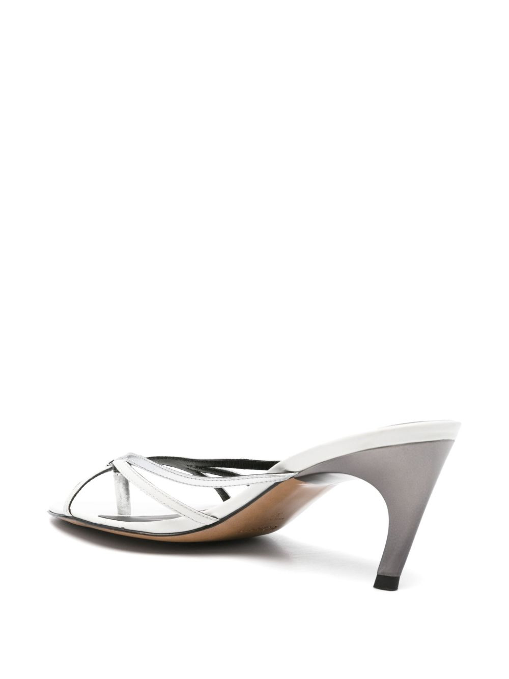 75mm leather mules - 3