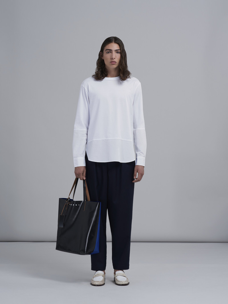 Marni BLACK AND BLUE TRIBECA SHOPPING BAG outlook
