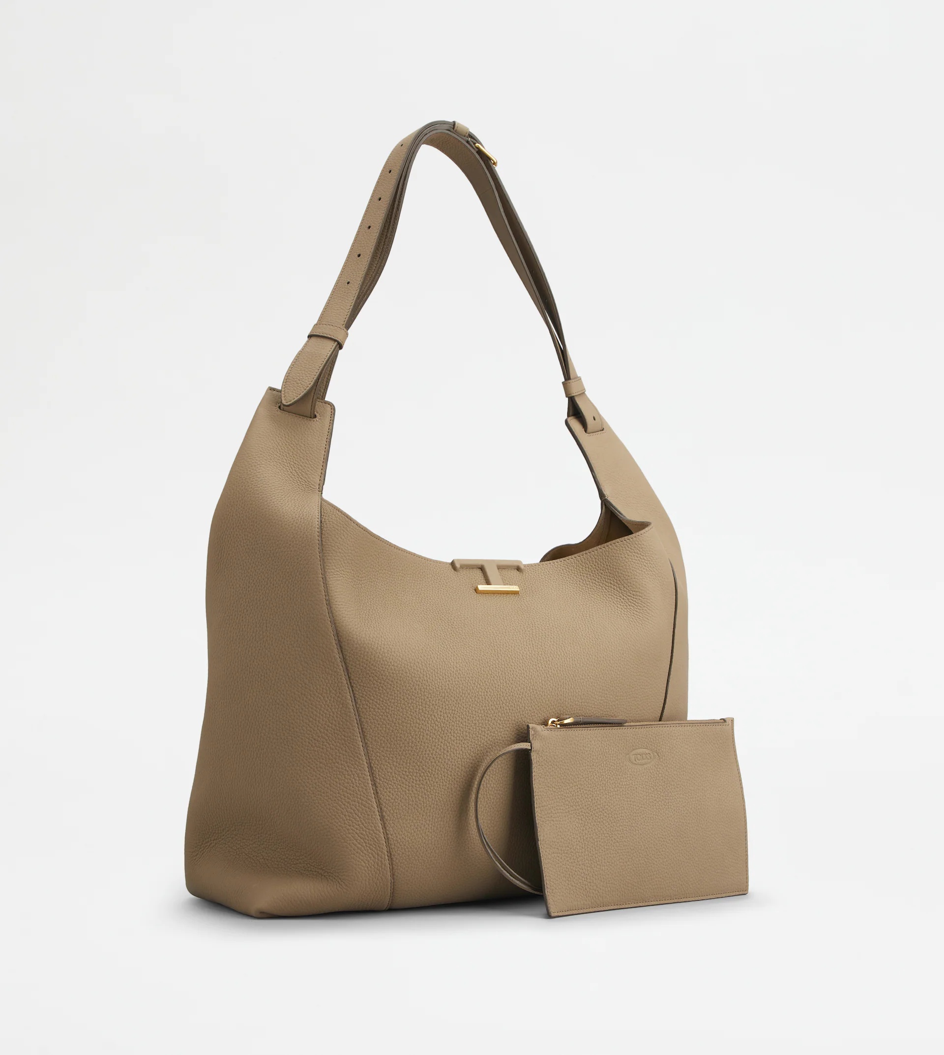 TIMELESS BAG IN LEATHER LARGE - BEIGE - 2