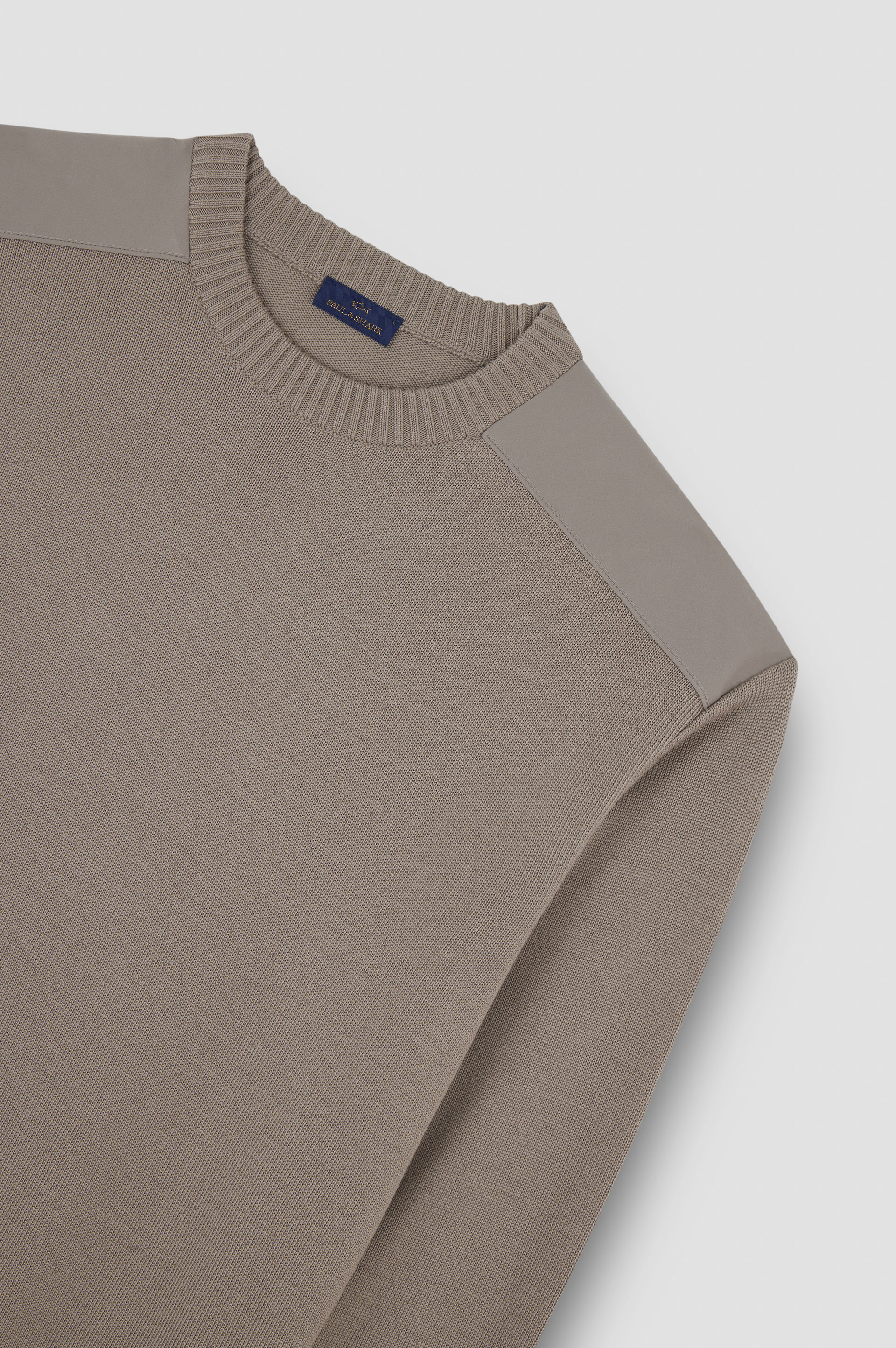 SOFT COOL TOUCH WOOL CREWNECK SWEATER WITH TYPHOON® DETAILS - 5