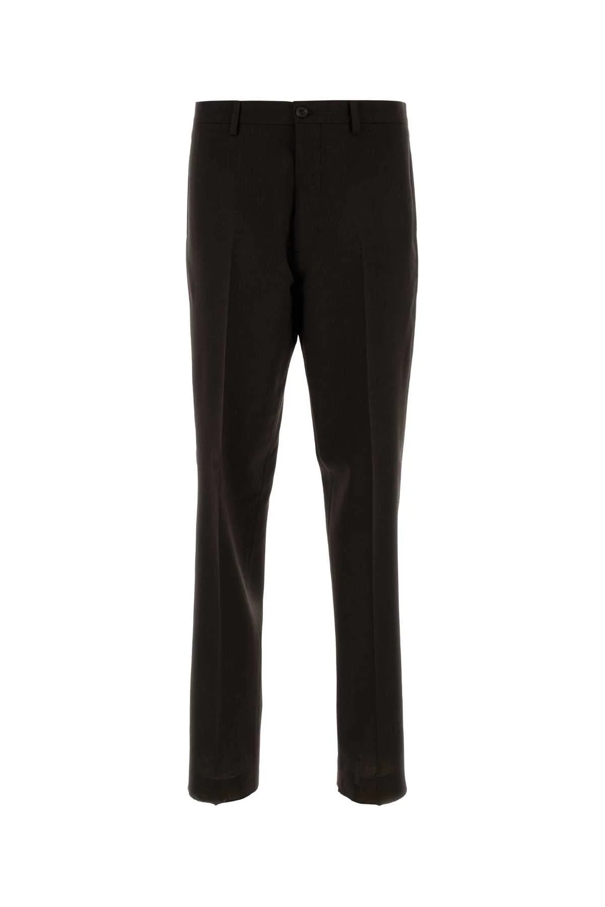 Dark Brown Wool Pant Ebano Pantaloni - 1