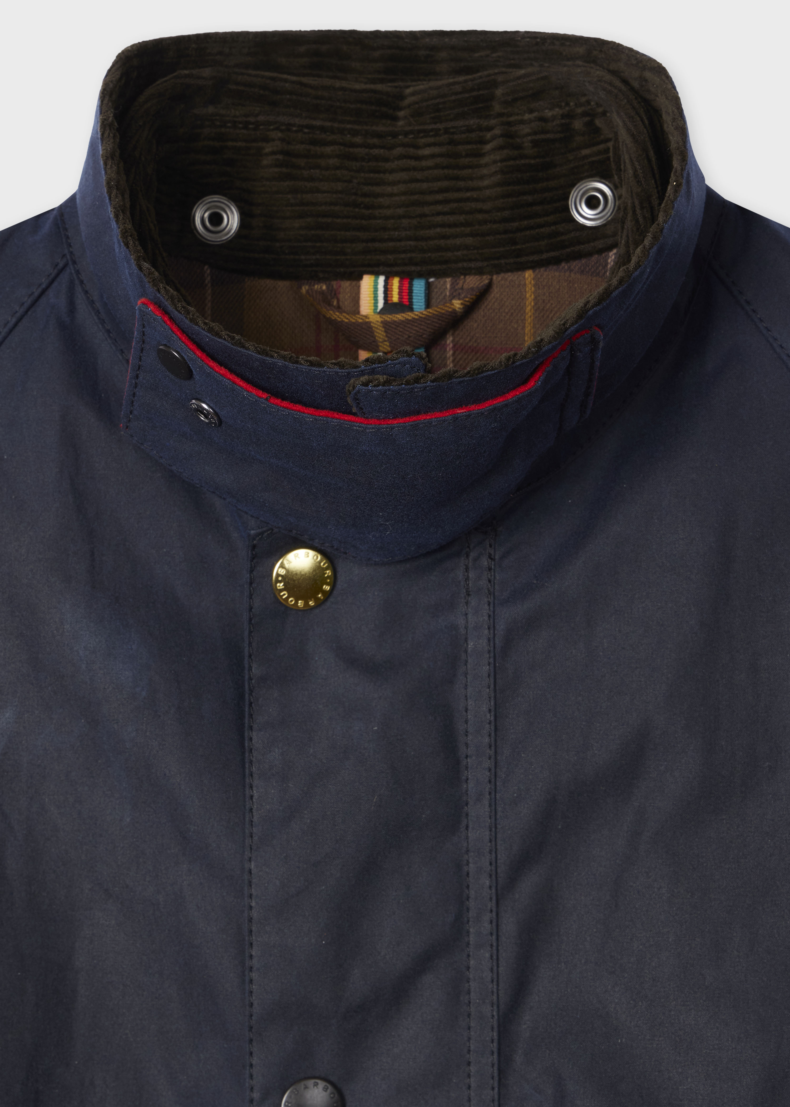 Paul Smith loves Barbour - Night Sky Oversized Bedale Wax Jacket - 3