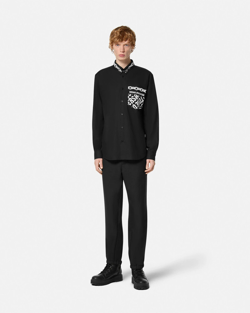 VERSACE JEANS COUTURE Logomania Piercing Regular-Fit Shirt outlook